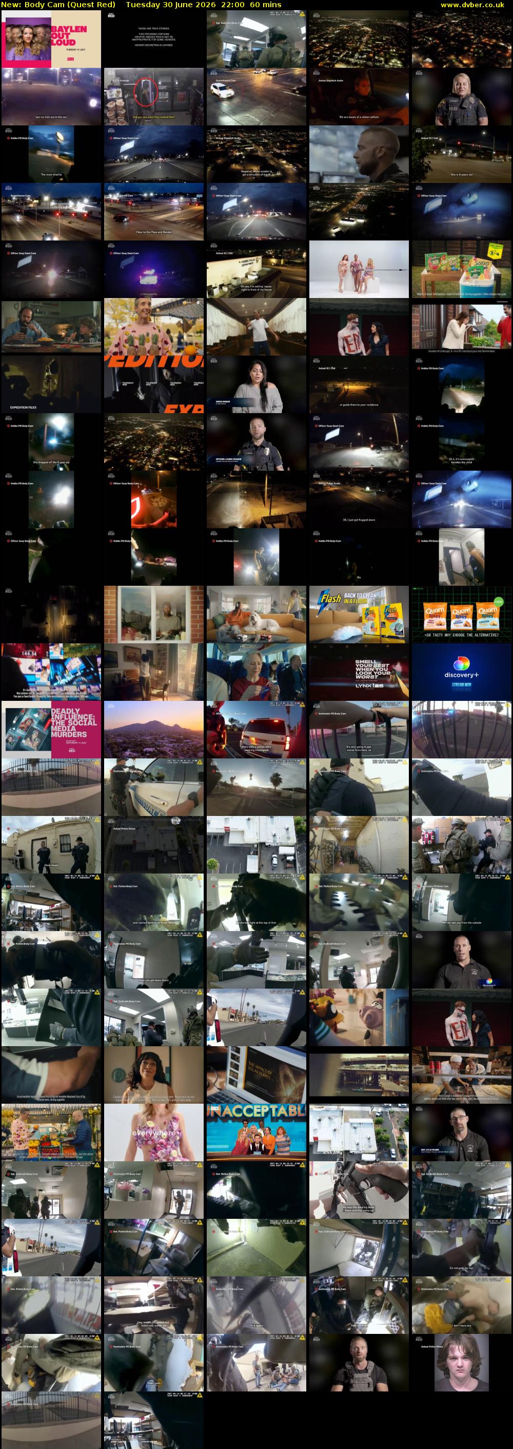 Body Cam (Quest Red) Tuesday 30 June 2026 22:00 - 23:00