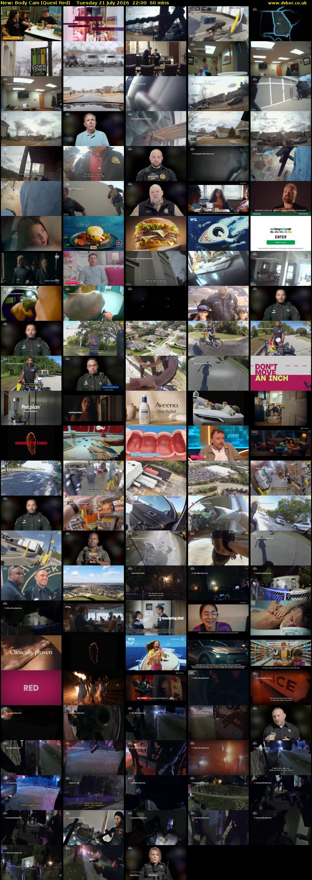 Body Cam (Quest Red) Tuesday 21 July 2026 22:00 - 23:00