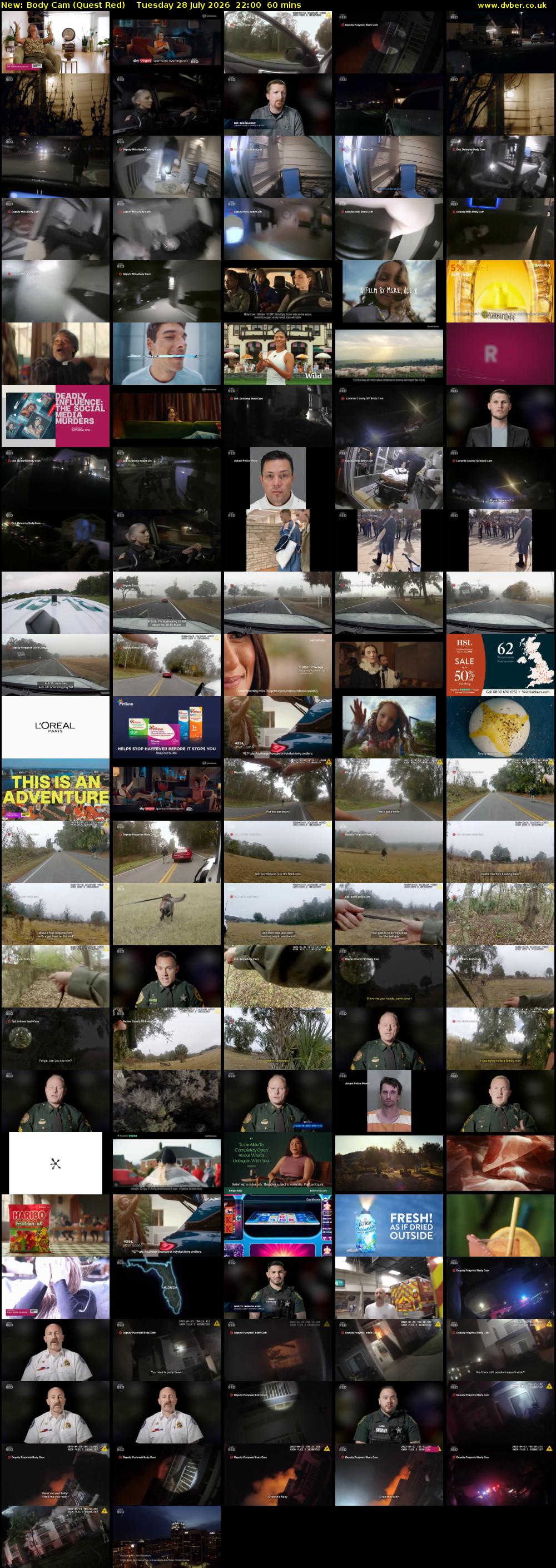 Body Cam (Quest Red) Tuesday 28 July 2026 22:00 - 23:00