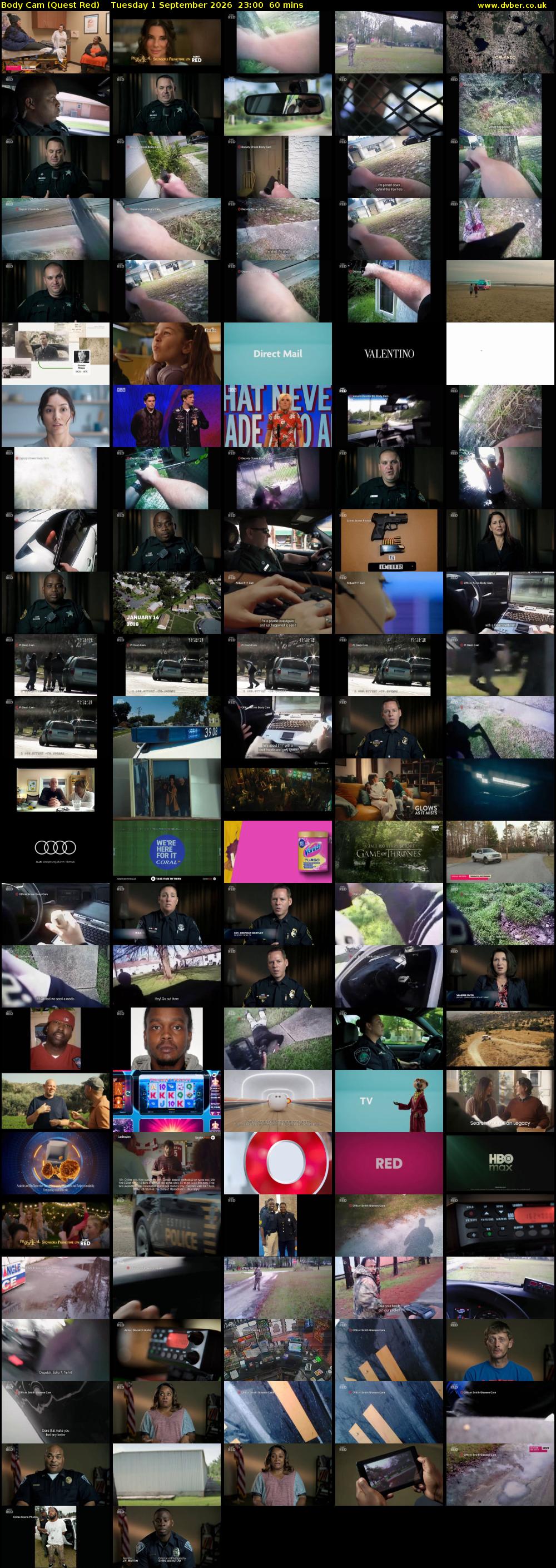 Body Cam (Quest Red) Tuesday 1 September 2026 23:00 - 00:00