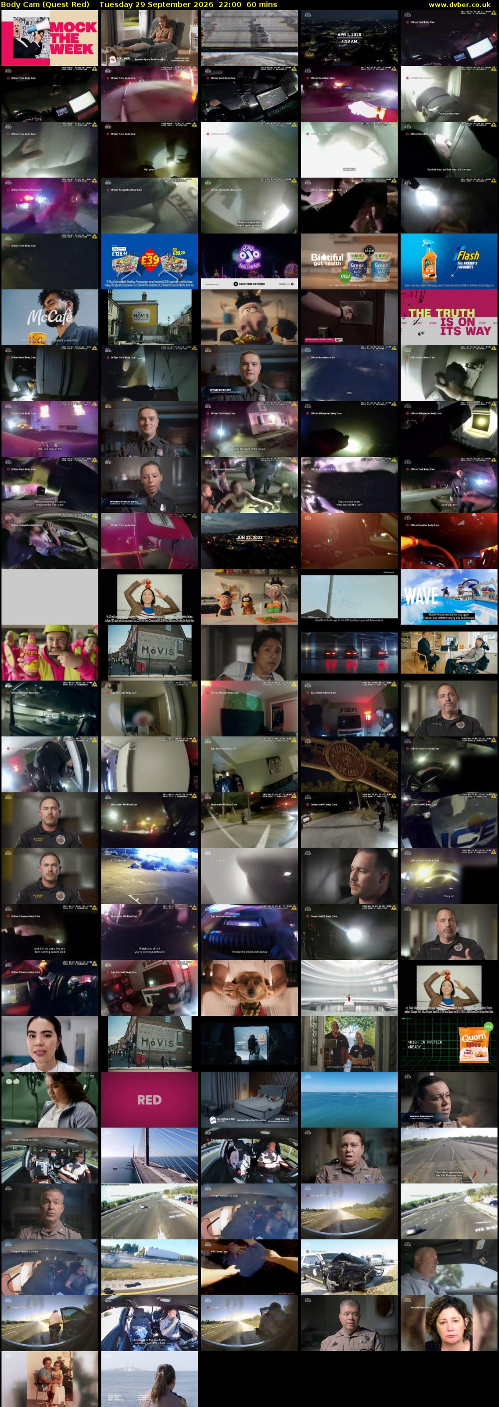 Body Cam (Quest Red) Tuesday 29 September 2026 22:00 - 23:00