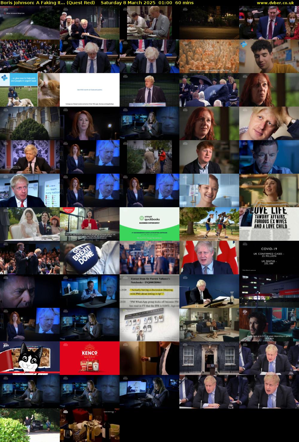 Boris Johnson: A Faking It... (Quest Red) Saturday 8 March 2025 01:00 - 02:00