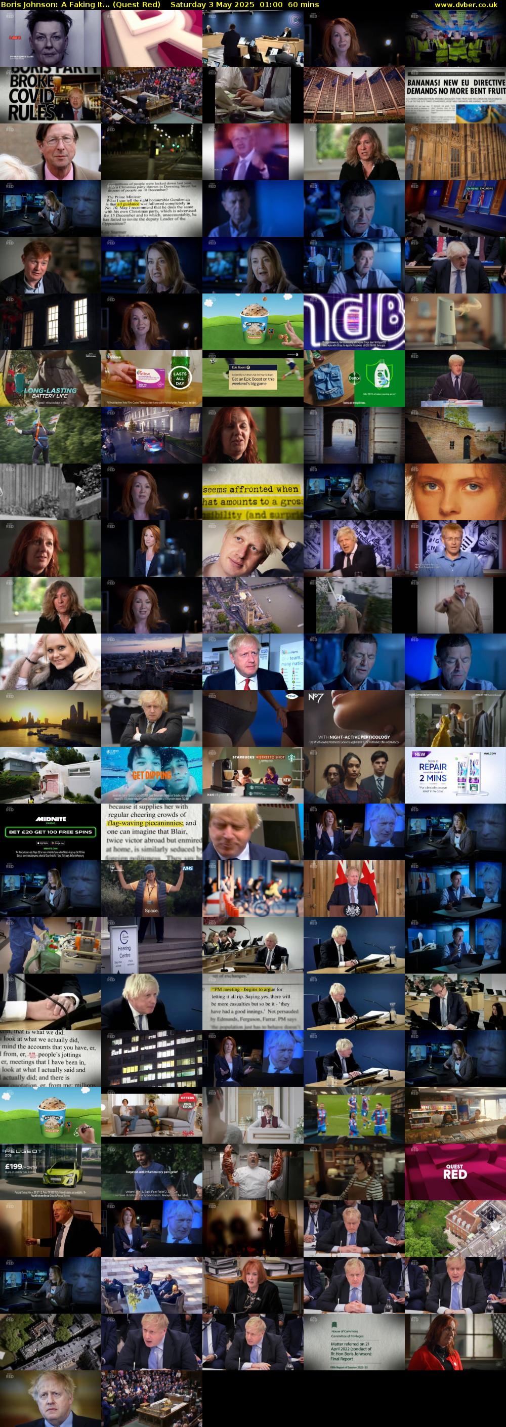Boris Johnson: A Faking It... (Quest Red) Saturday 3 May 2025 01:00 - 02:00
