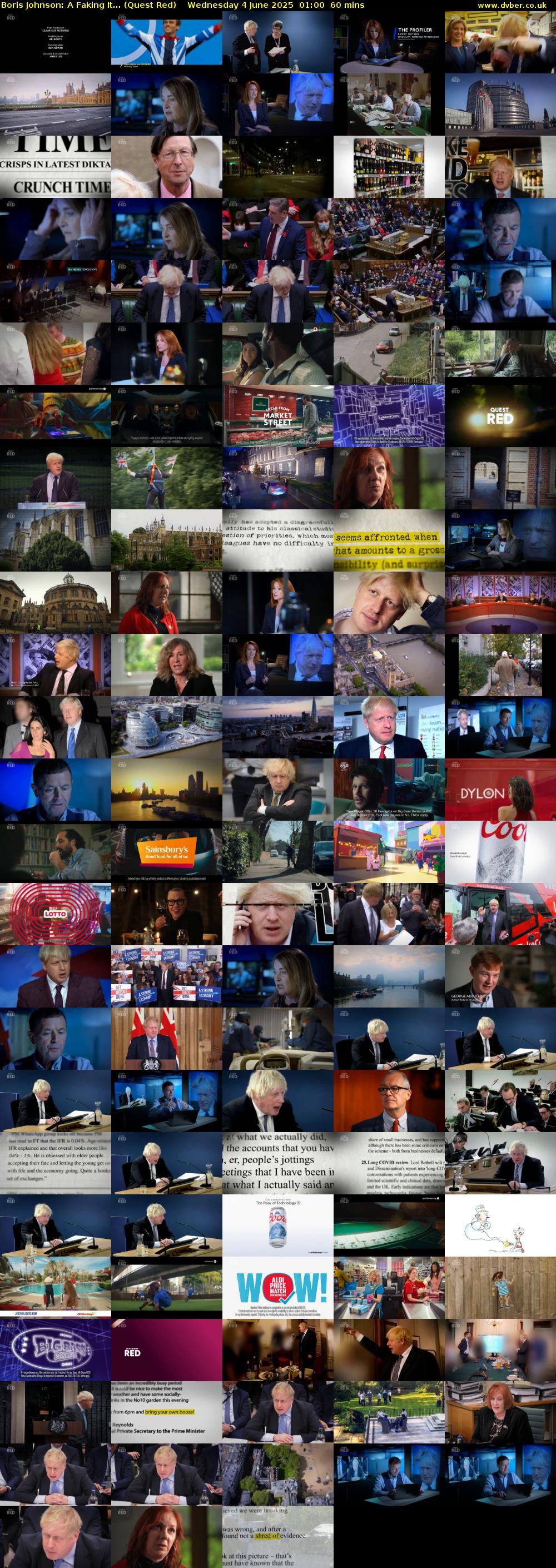 Boris Johnson: A Faking It... (Quest Red) Wednesday 4 June 2025 01:00 - 02:00