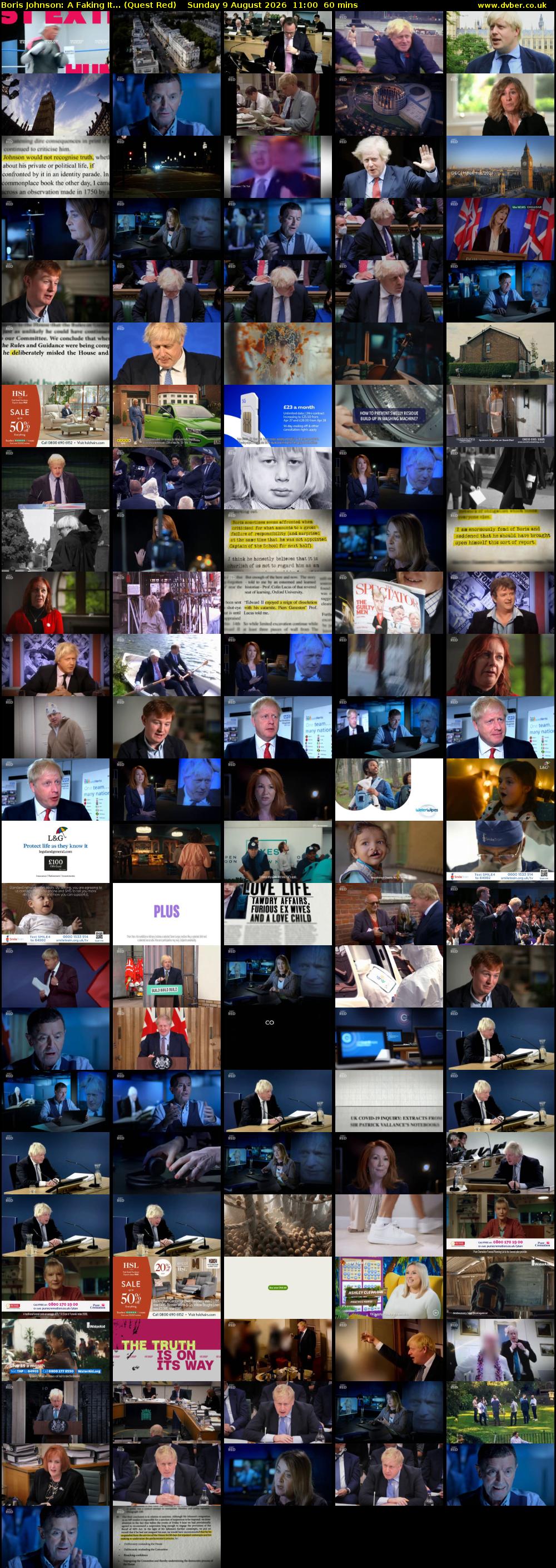 Boris Johnson: A Faking It... (Quest Red) Sunday 9 August 2026 11:00 - 12:00
