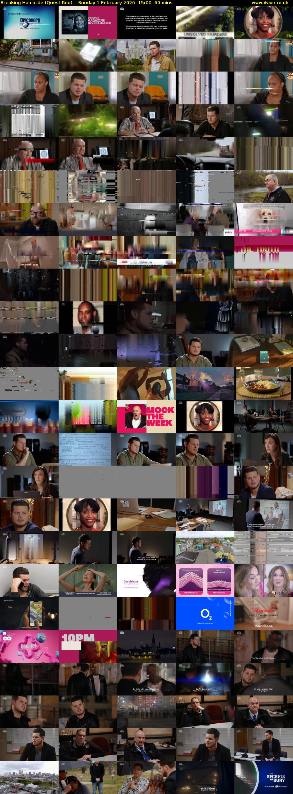 Breaking Homicide (Quest Red) Sunday 1 February 2026 15:00 - 16:00