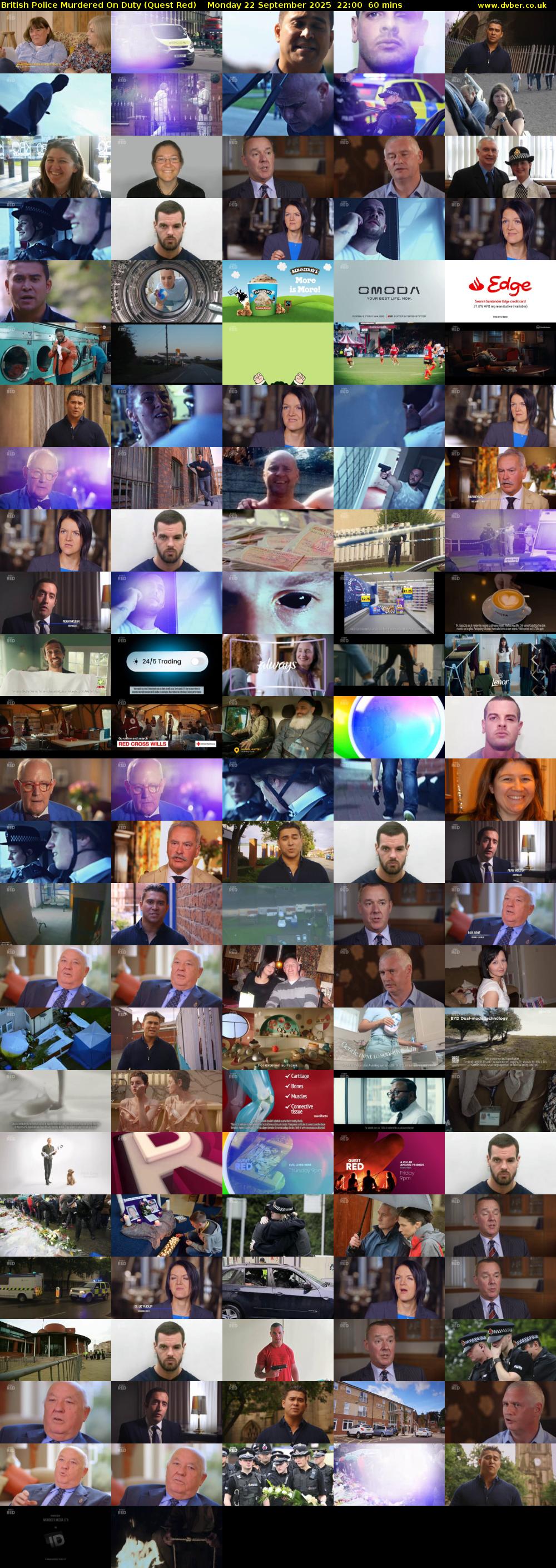 British Police Murdered On Duty (Quest Red) Monday 22 September 2025 22:00 - 23:00