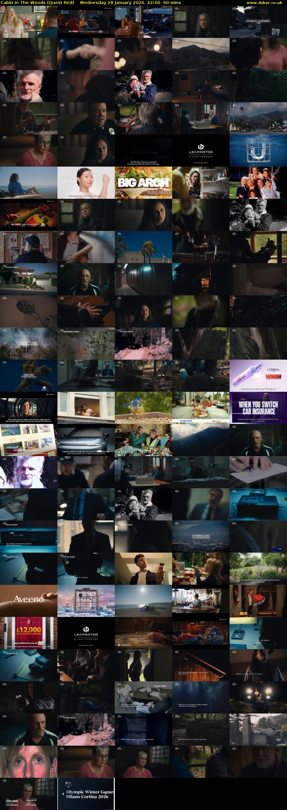 Cabin In The Woods (Quest Red) Wednesday 28 January 2026 22:00 - 23:00