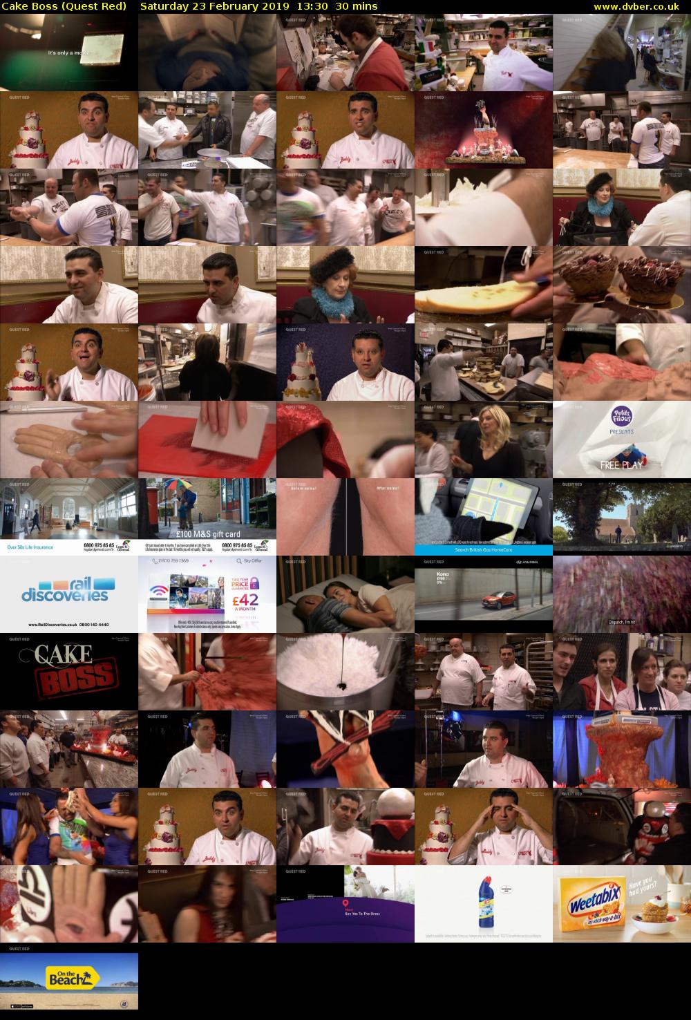 Cake Boss (Quest Red) Saturday 23 February 2019 13:30 - 14:00