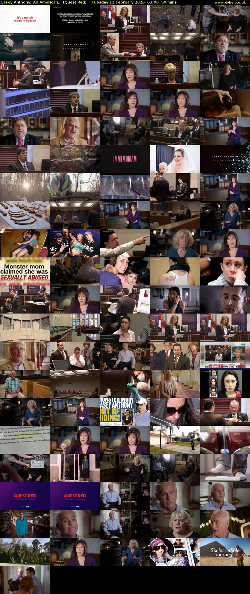 Casey Anthony: An American... (Quest Red) Tuesday 11 February 2020 03:00 - 03:50