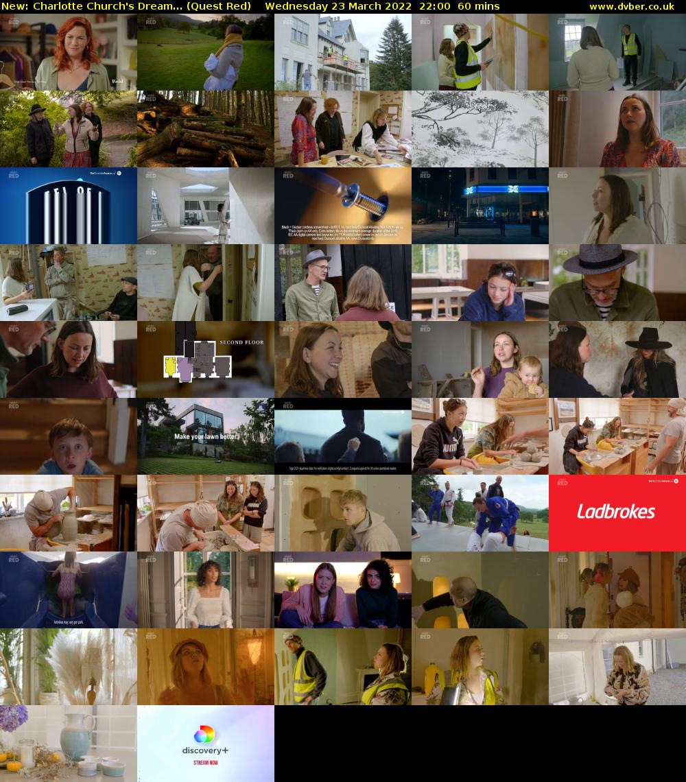 Charlotte Church's Dream... (Quest Red) Wednesday 23 March 2022 22:00 - 23:00