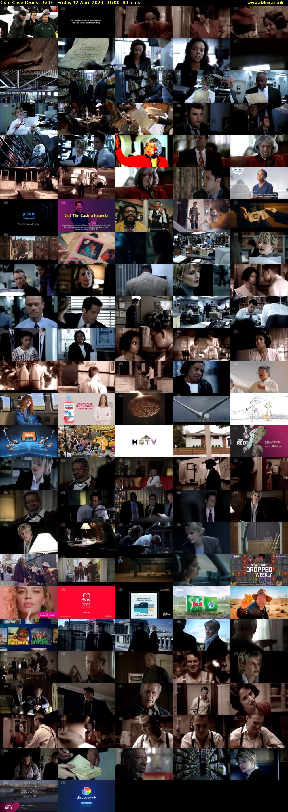 Cold Case (Quest Red) Friday 12 April 2024 01:00 - 02:00
