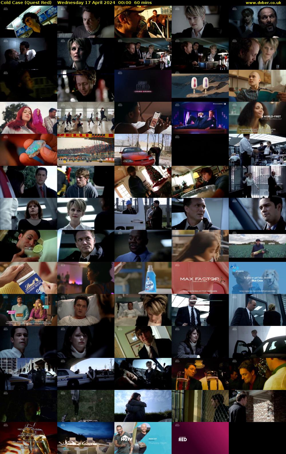 Cold Case (Quest Red) Wednesday 17 April 2024 00:00 - 01:00