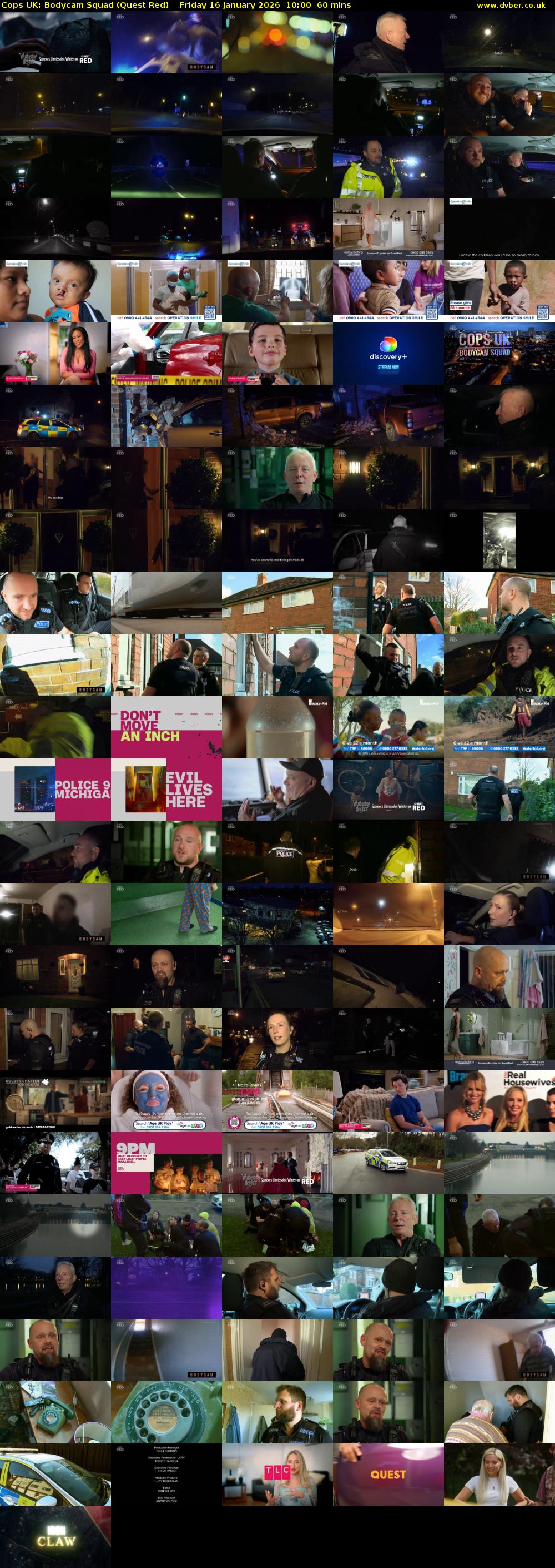 Cops UK: Bodycam Squad (Quest Red) Friday 16 January 2026 10:00 - 11:00