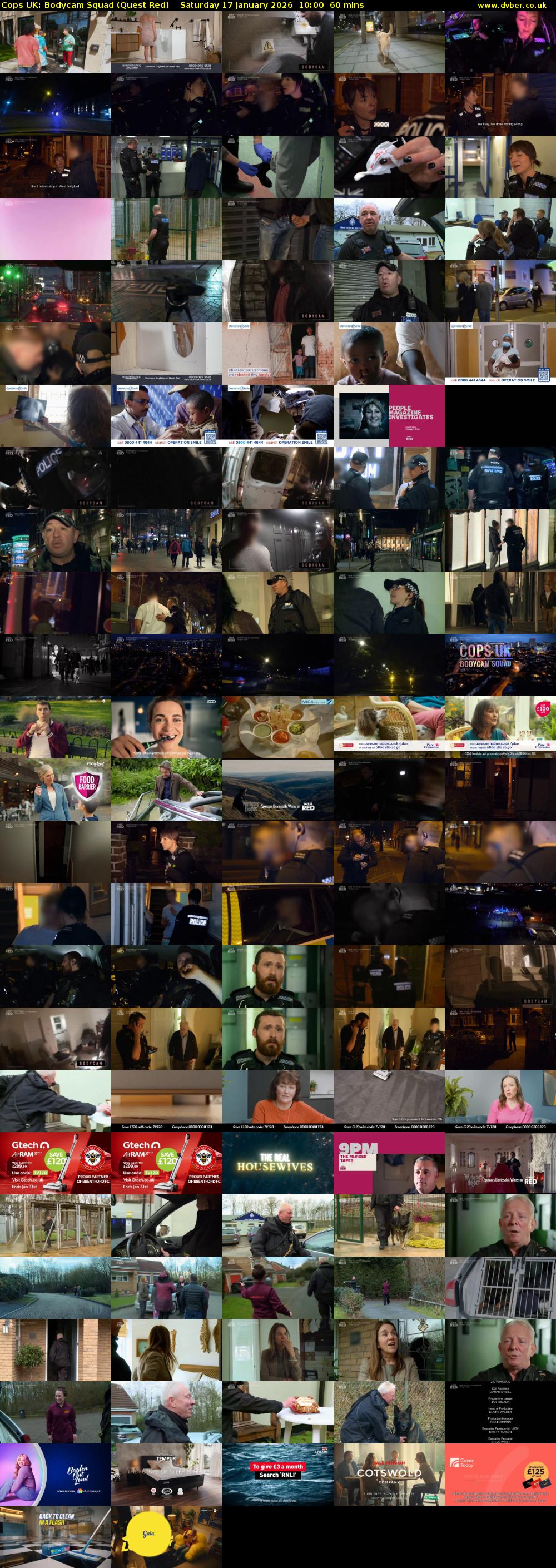 Cops UK: Bodycam Squad (Quest Red) Saturday 17 January 2026 10:00 - 11:00