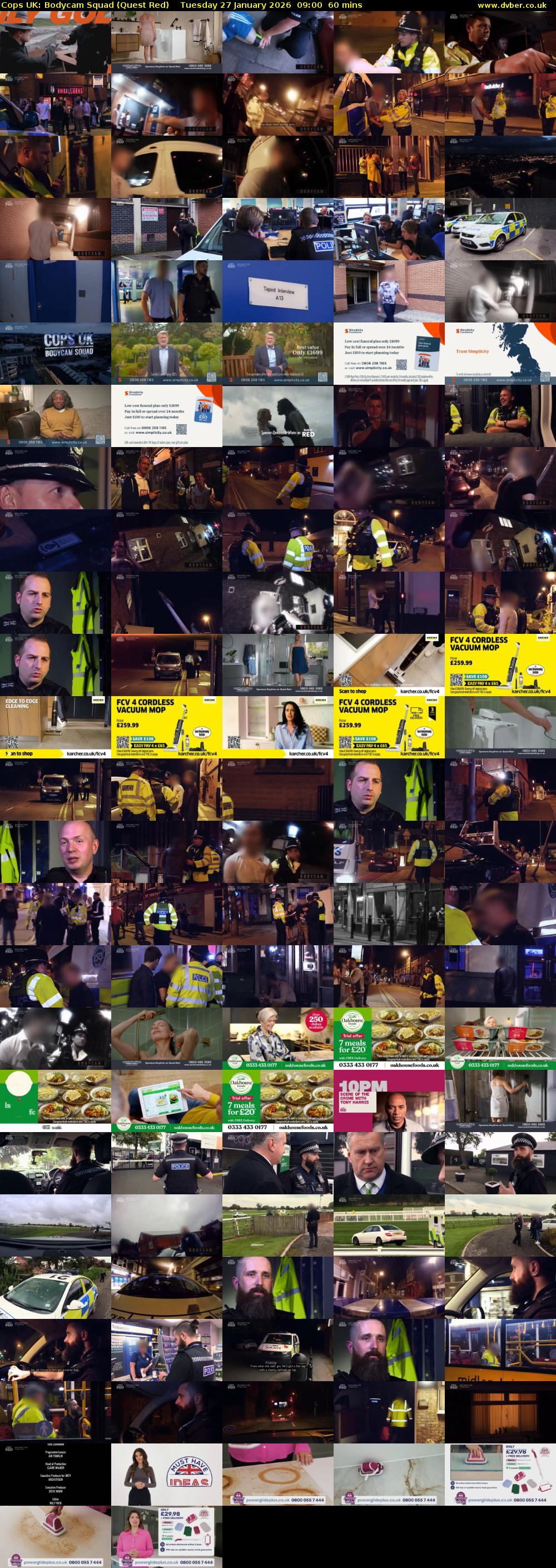 Cops UK: Bodycam Squad (Quest Red) Tuesday 27 January 2026 09:00 - 10:00