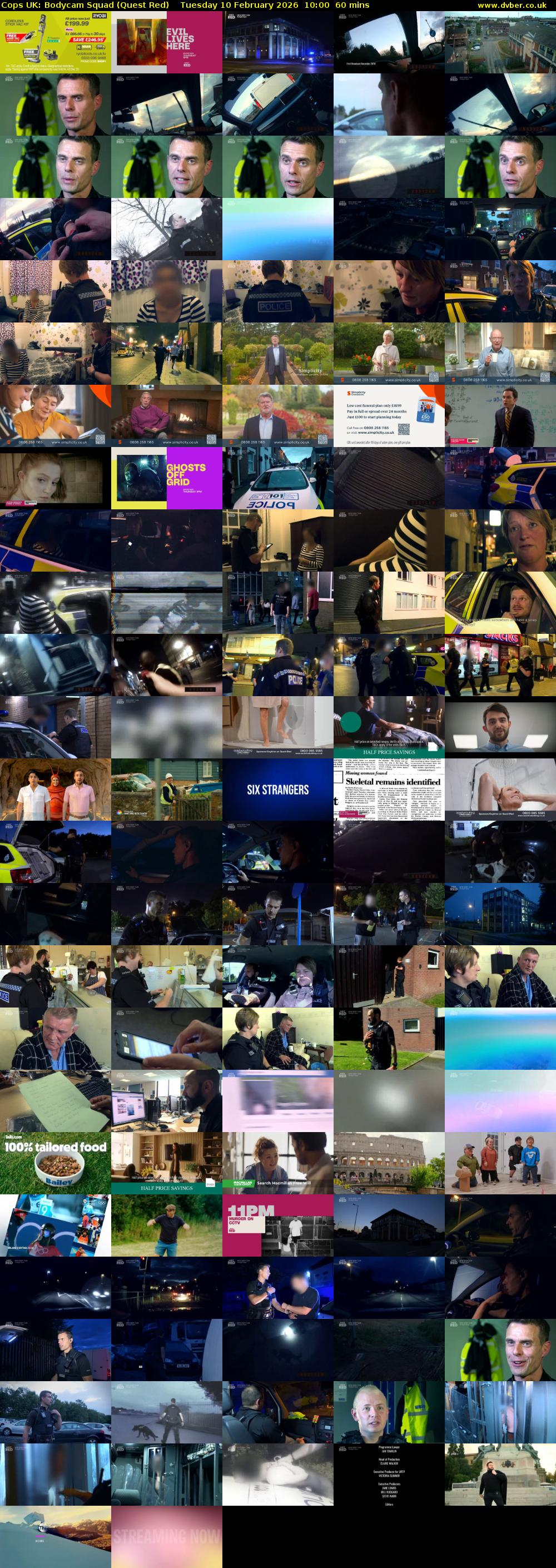 Cops UK: Bodycam Squad (Quest Red) Tuesday 10 February 2026 10:00 - 11:00