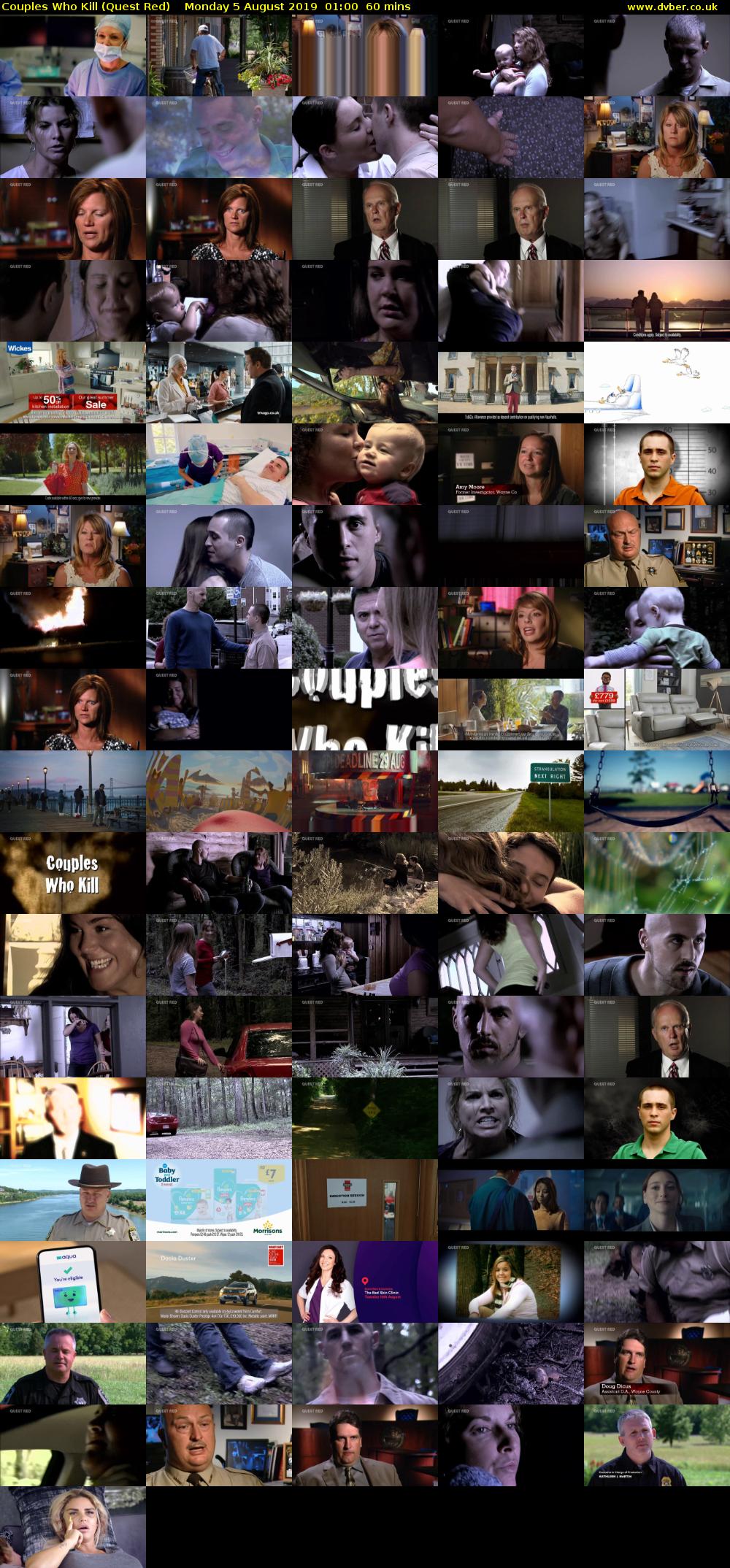 Couples Who Kill (Quest Red) Monday 5 August 2019 01:00 - 02:00