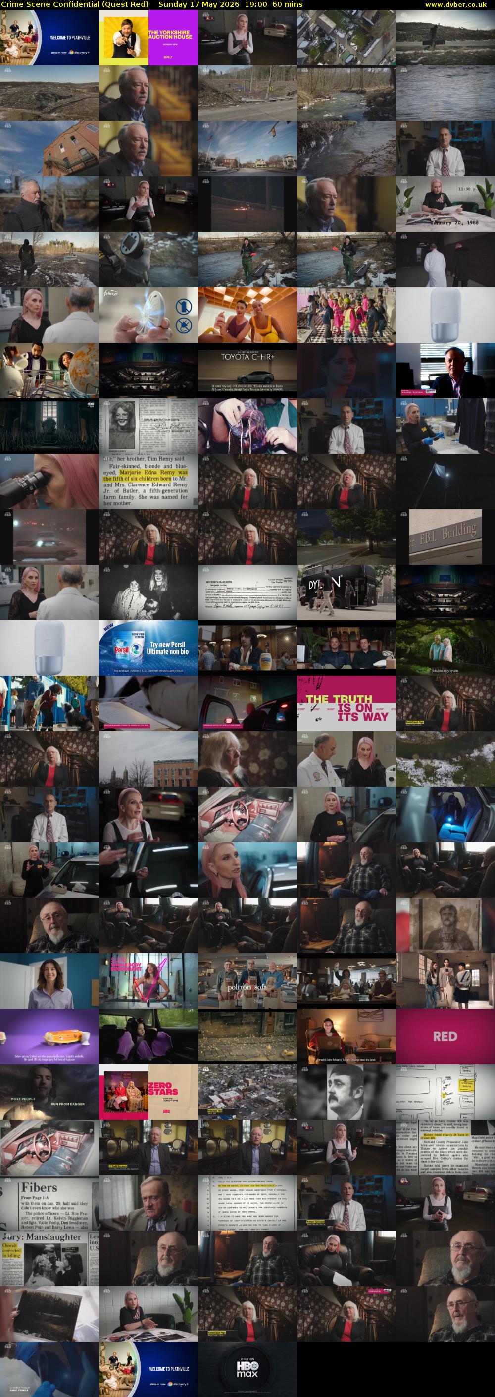 Crime Scene Confidential (Quest Red) Sunday 17 May 2026 19:00 - 20:00