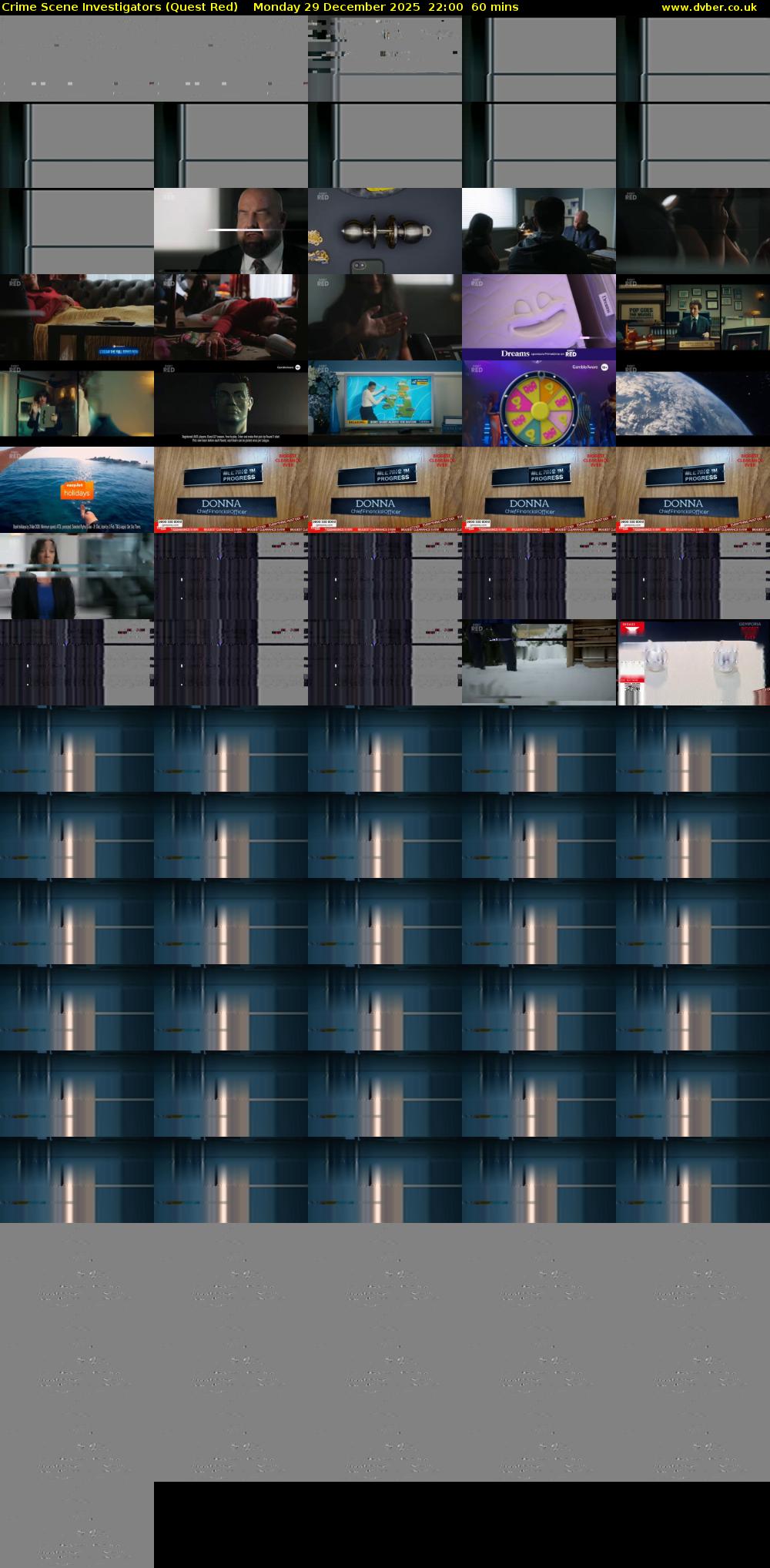 Crime Scene Investigators (Quest Red) Monday 29 December 2025 22:00 - 23:00