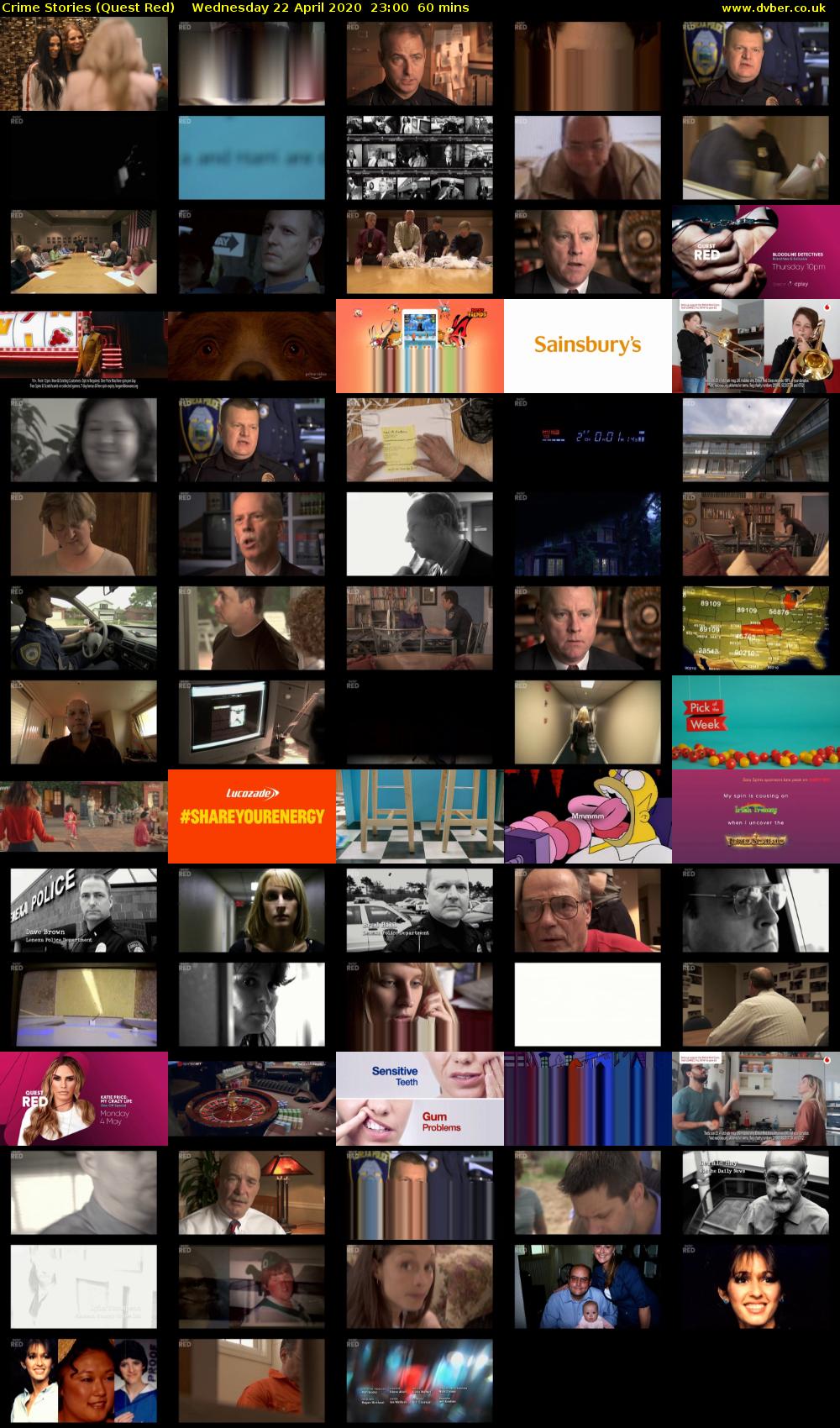 Crime Stories (Quest Red) Wednesday 22 April 2020 23:00 - 00:00