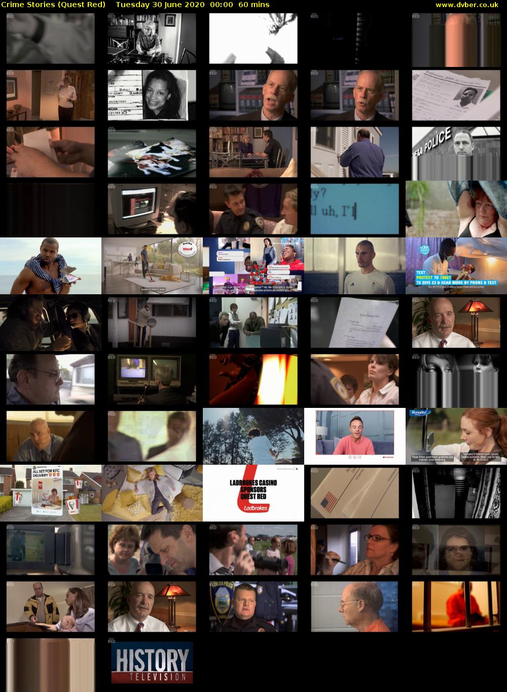 Crime Stories (Quest Red) Tuesday 30 June 2020 00:00 - 01:00