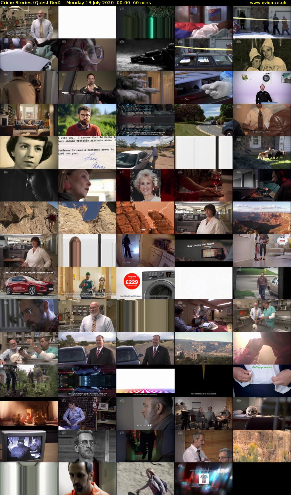 Crime Stories (Quest Red) Monday 13 July 2020 00:00 - 01:00