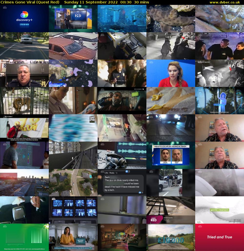 Crimes Gone Viral (Quest Red) Sunday 11 September 2022 00:30 - 01:00