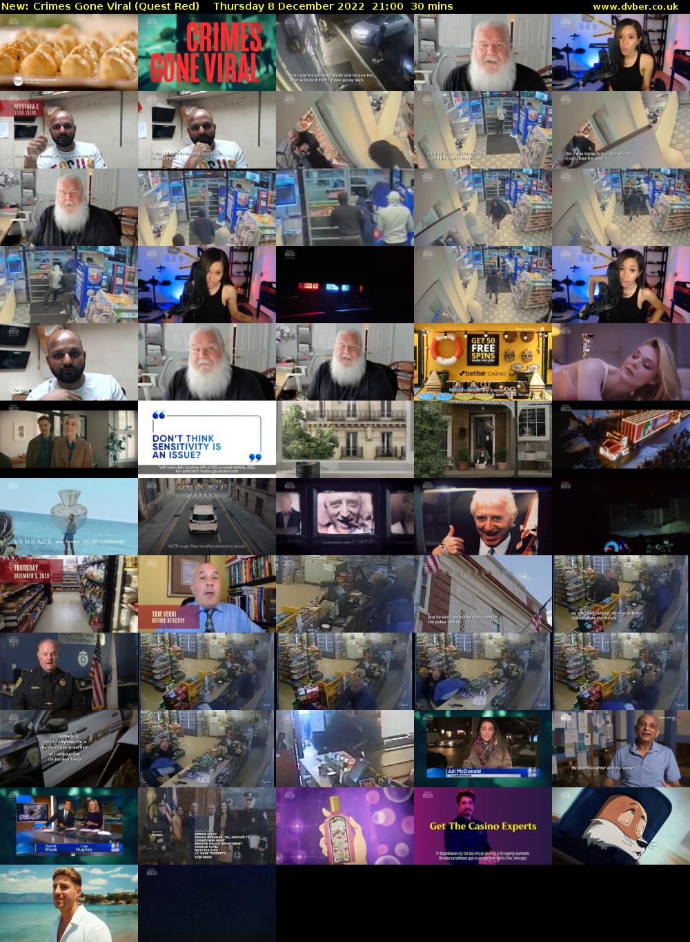 Crimes Gone Viral (Quest Red) Thursday 8 December 2022 21:00 - 21:30