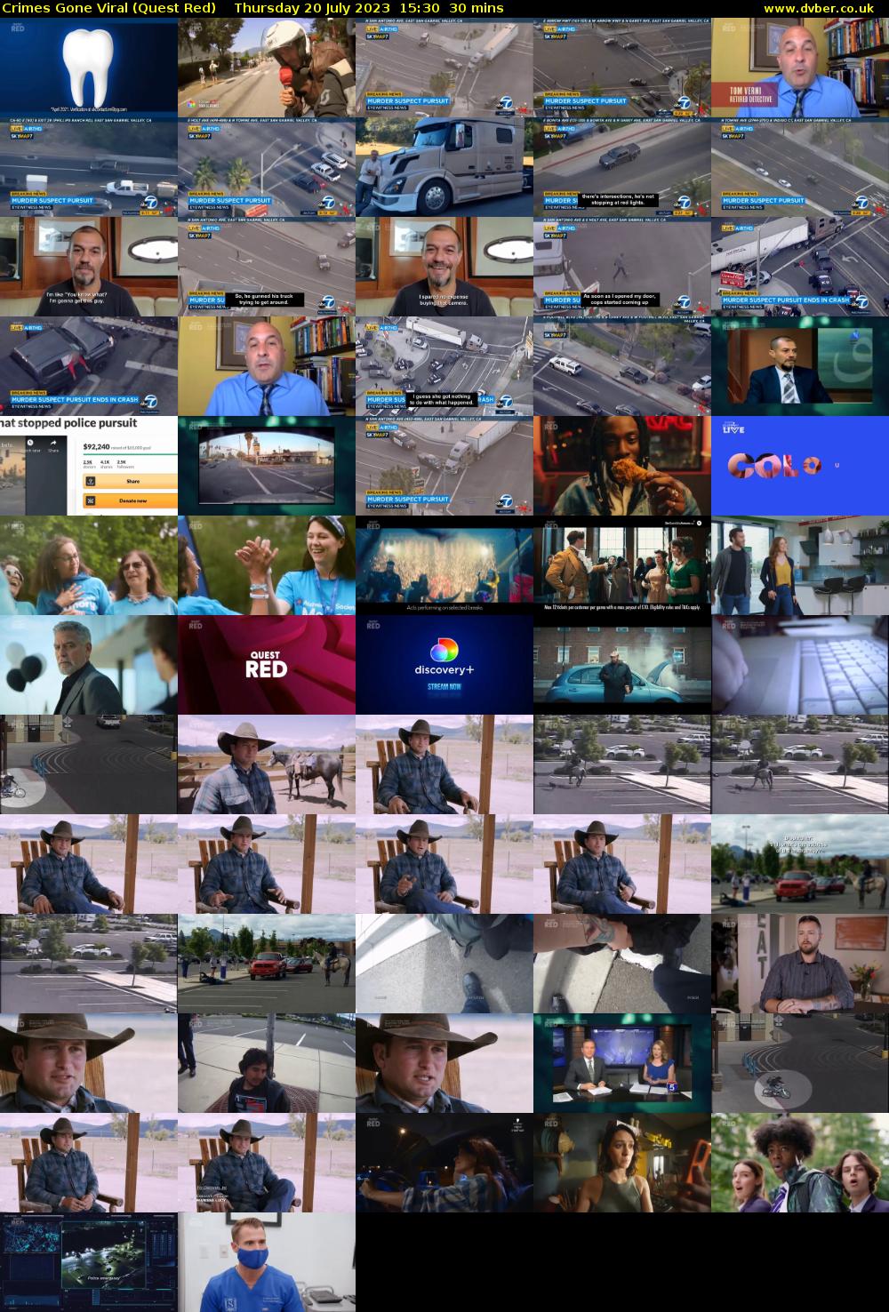 Crimes Gone Viral (Quest Red) Thursday 20 July 2023 15:30 - 16:00