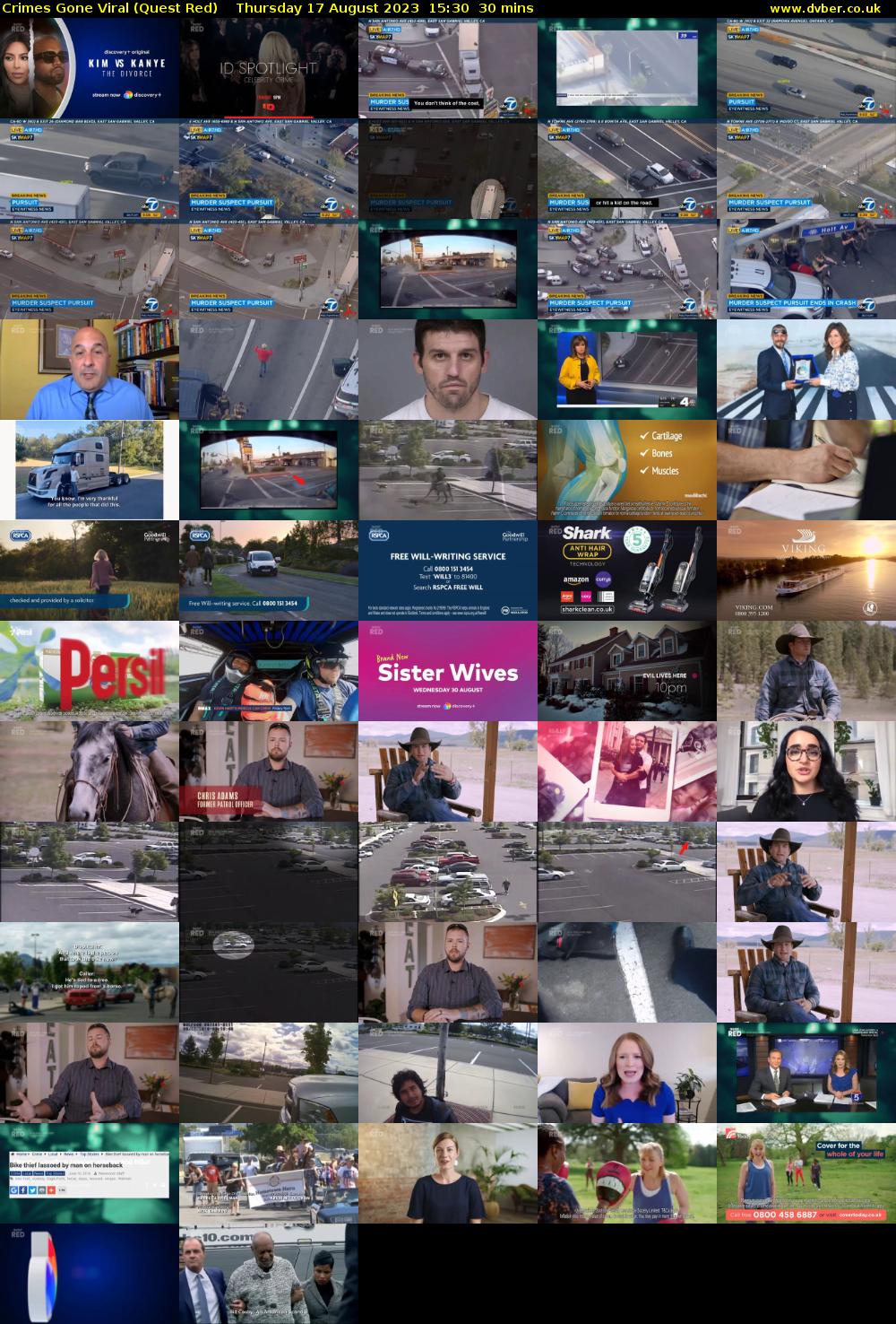 Crimes Gone Viral (Quest Red) Thursday 17 August 2023 15:30 - 16:00