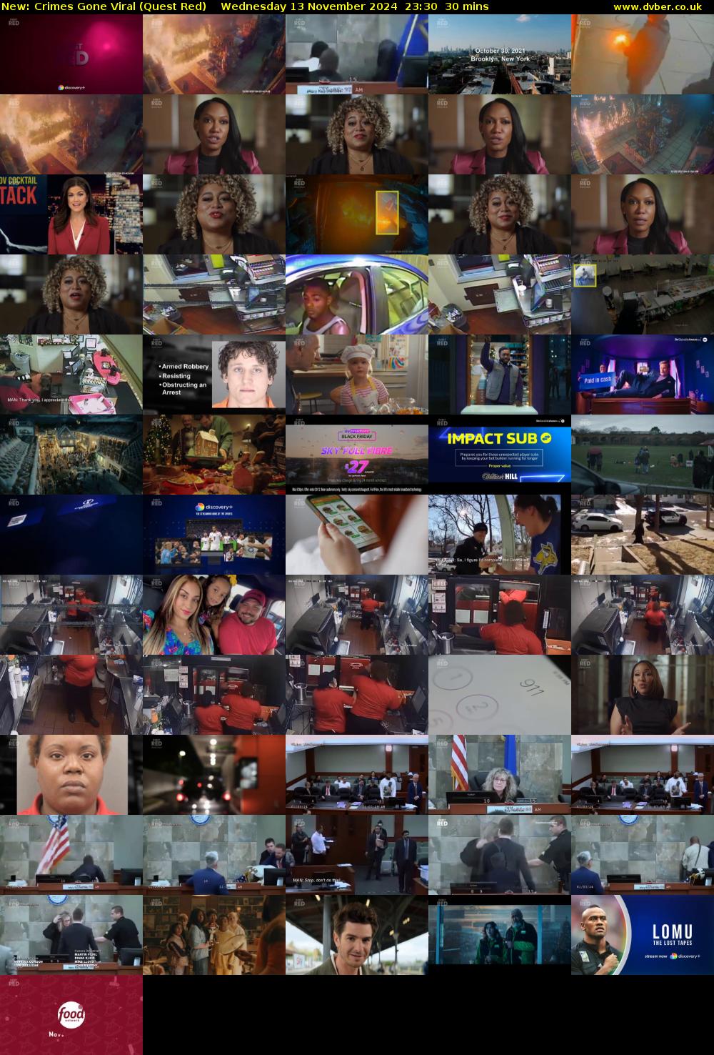 Crimes Gone Viral (Quest Red) Wednesday 13 November 2024 23:30 - 00:00