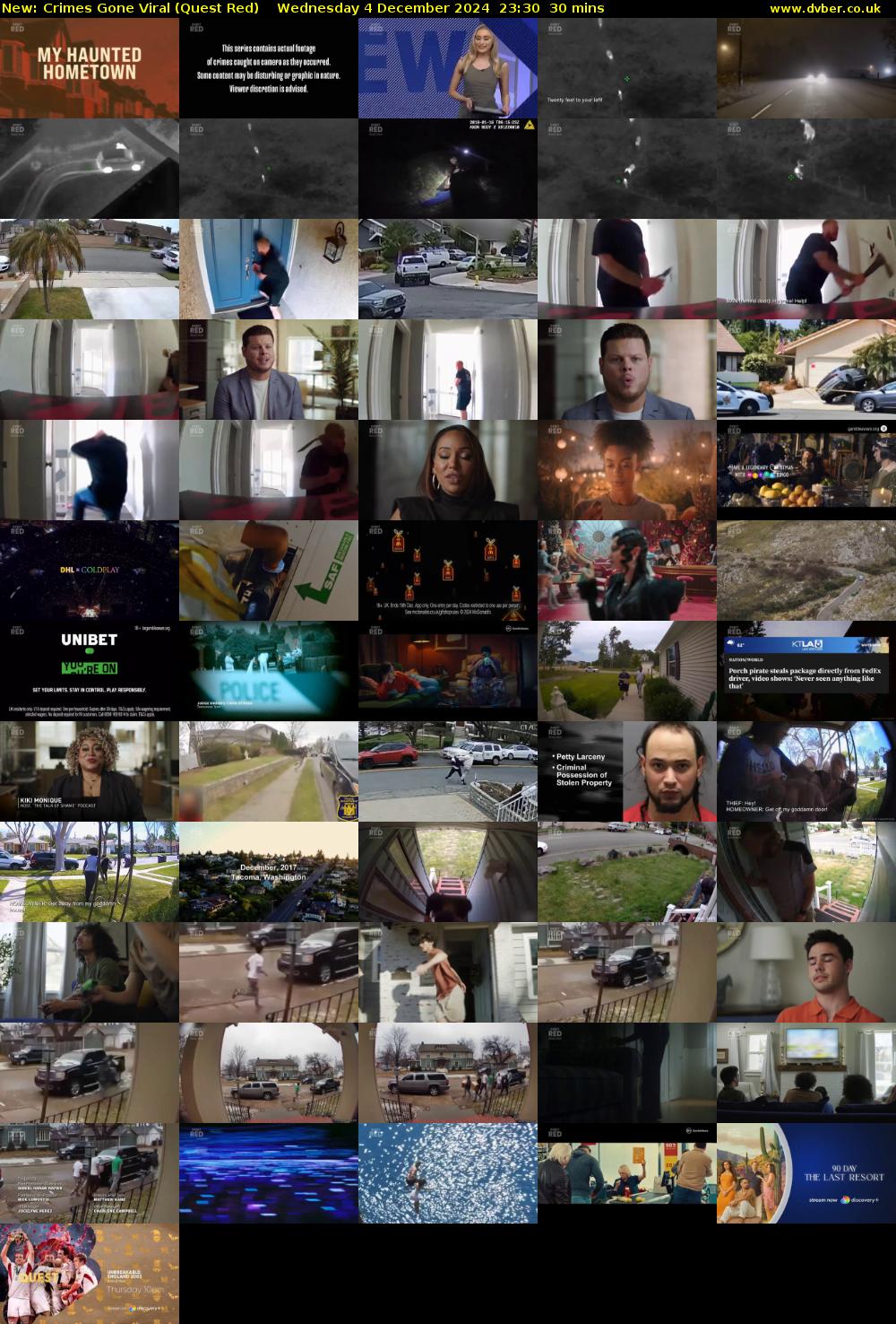 Crimes Gone Viral (Quest Red) Wednesday 4 December 2024 23:30 - 00:00