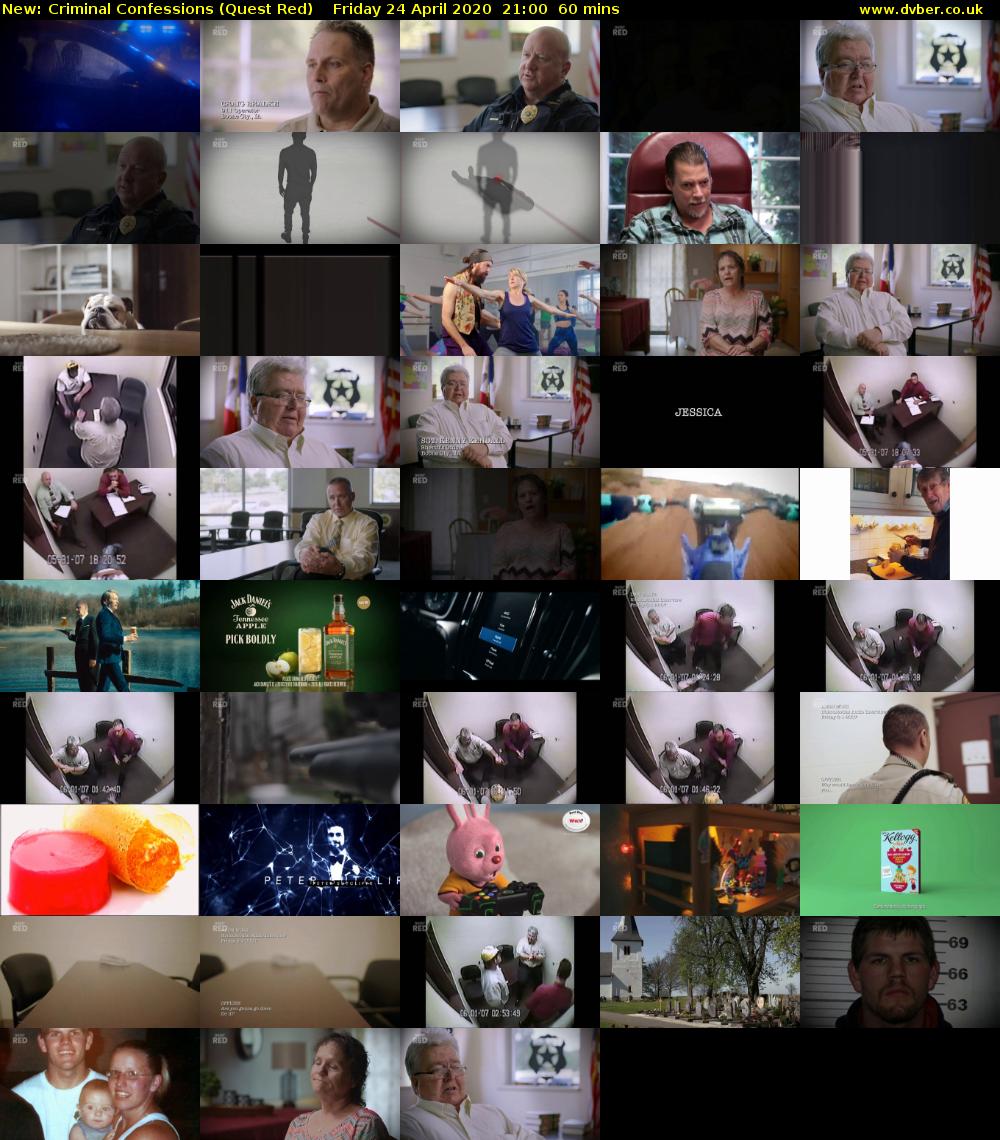 Criminal Confessions (Quest Red) Friday 24 April 2020 21:00 - 22:00