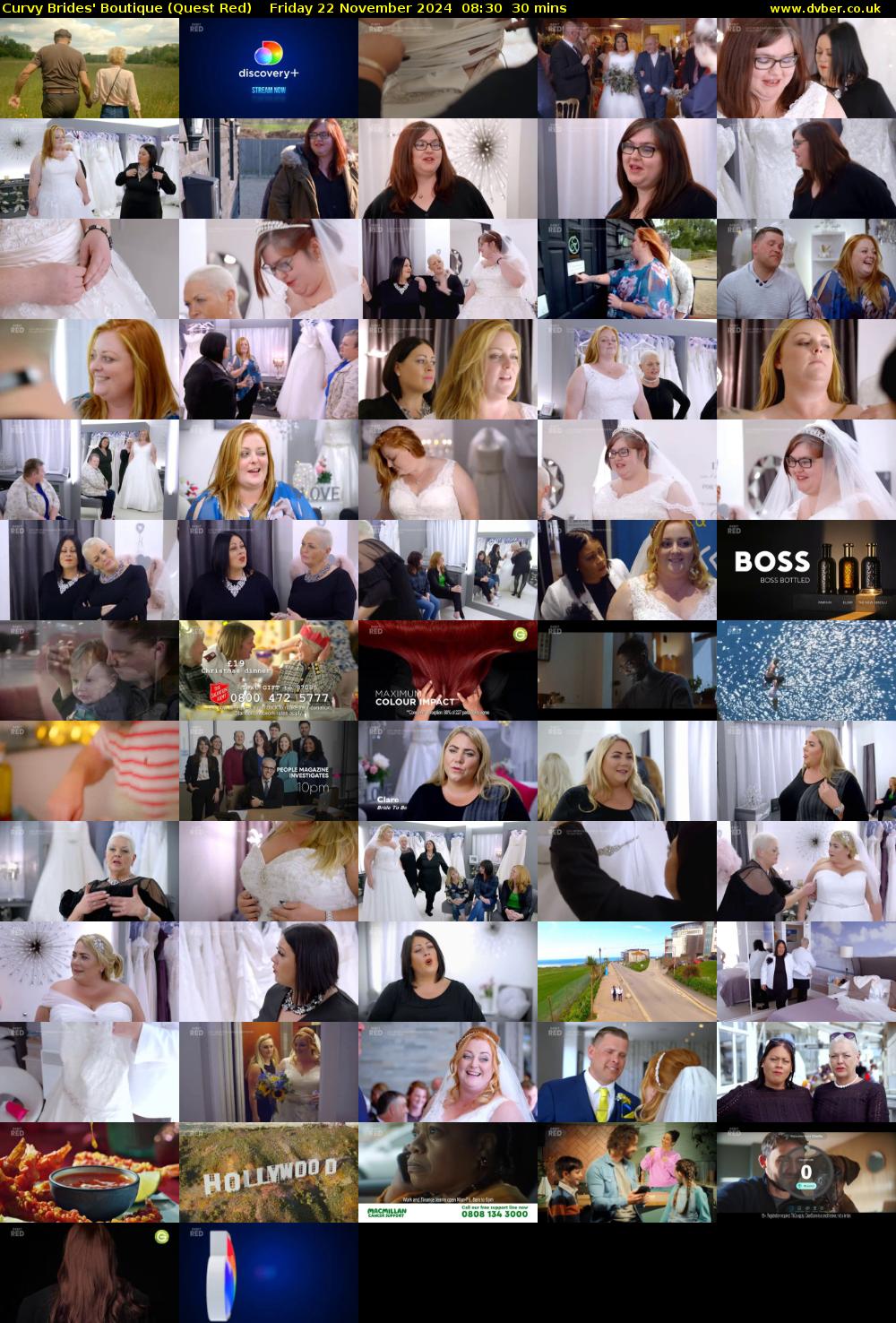 Curvy Brides' Boutique (Quest Red) Friday 22 November 2024 08:30 - 09:00