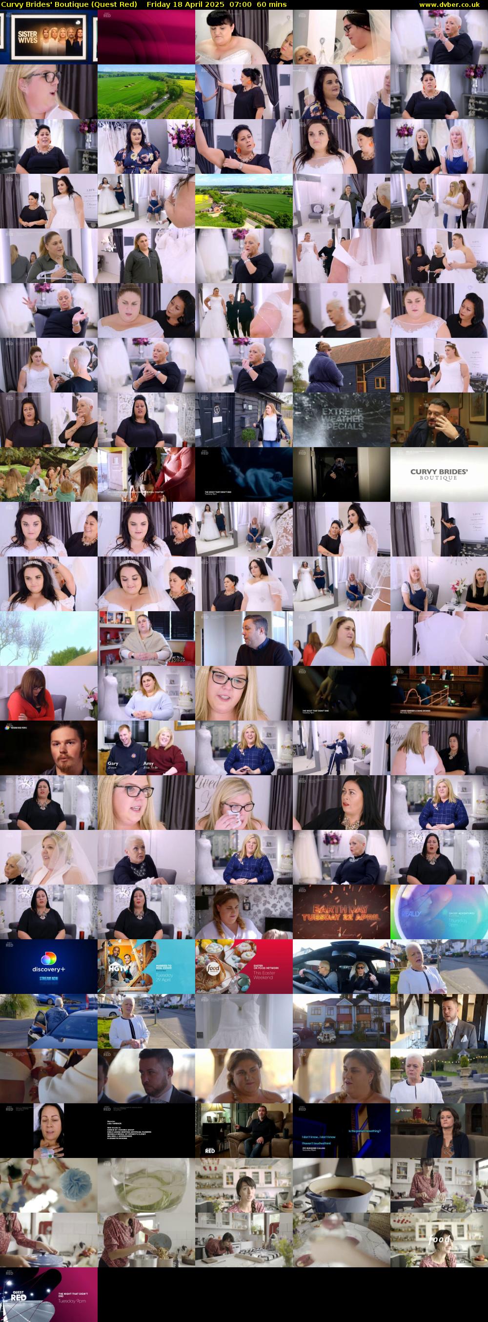 Curvy Brides' Boutique (Quest Red) Friday 18 April 2025 07:00 - 08:00