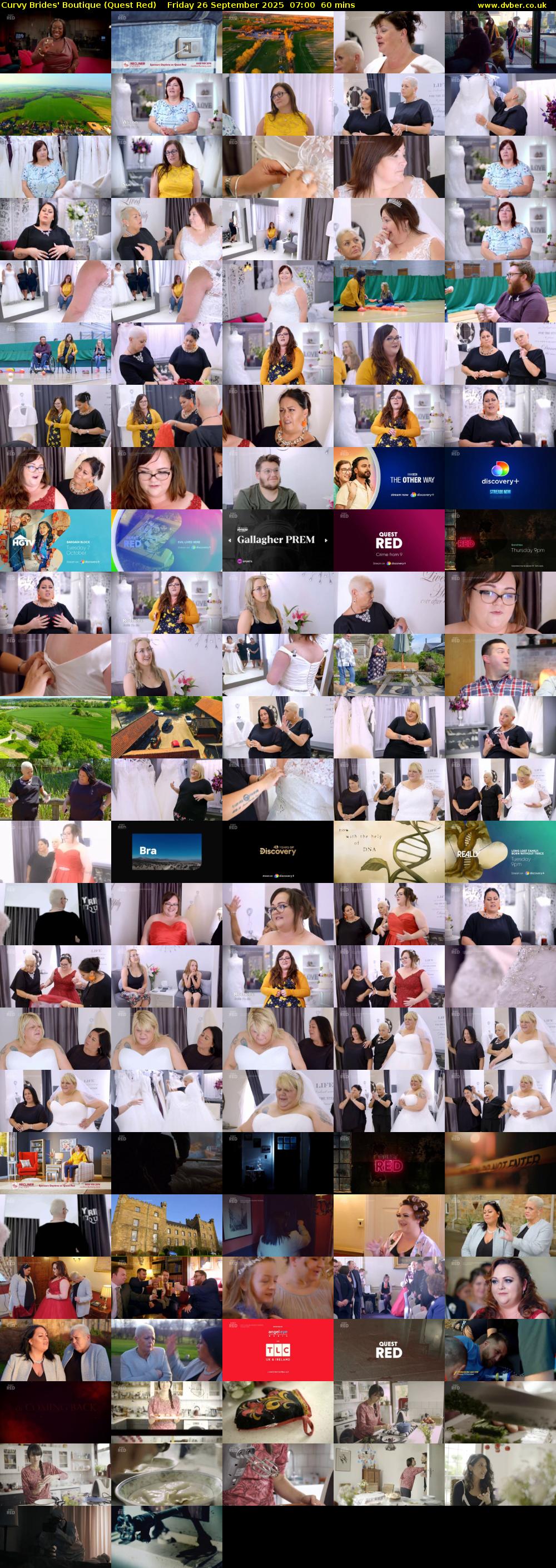 Curvy Brides' Boutique (Quest Red) Friday 26 September 2025 07:00 - 08:00