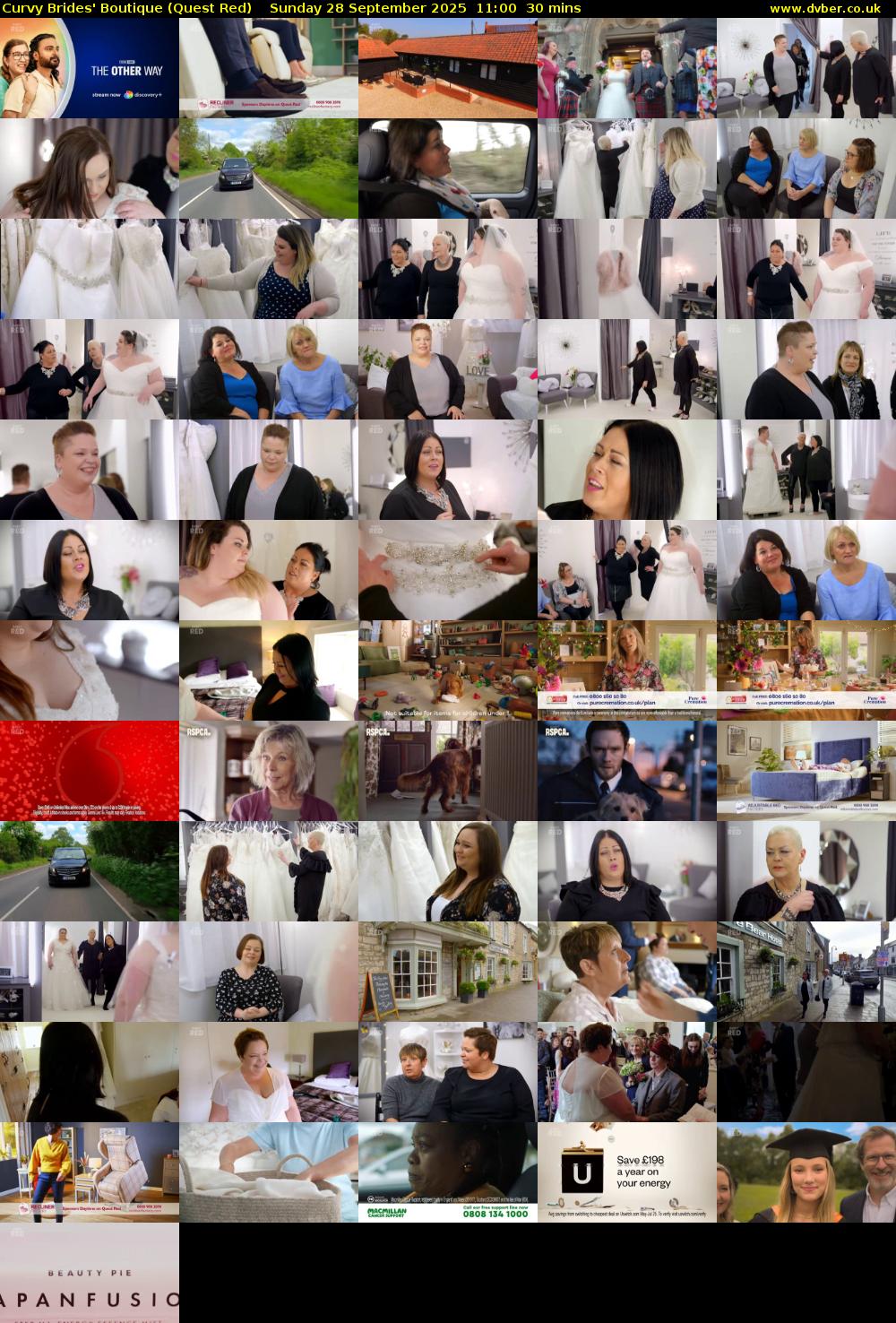 Curvy Brides' Boutique (Quest Red) Sunday 28 September 2025 11:00 - 11:30