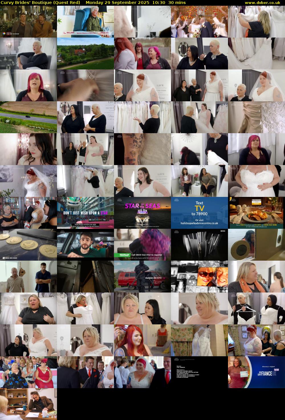 Curvy Brides' Boutique (Quest Red) Monday 29 September 2025 10:30 - 11:00