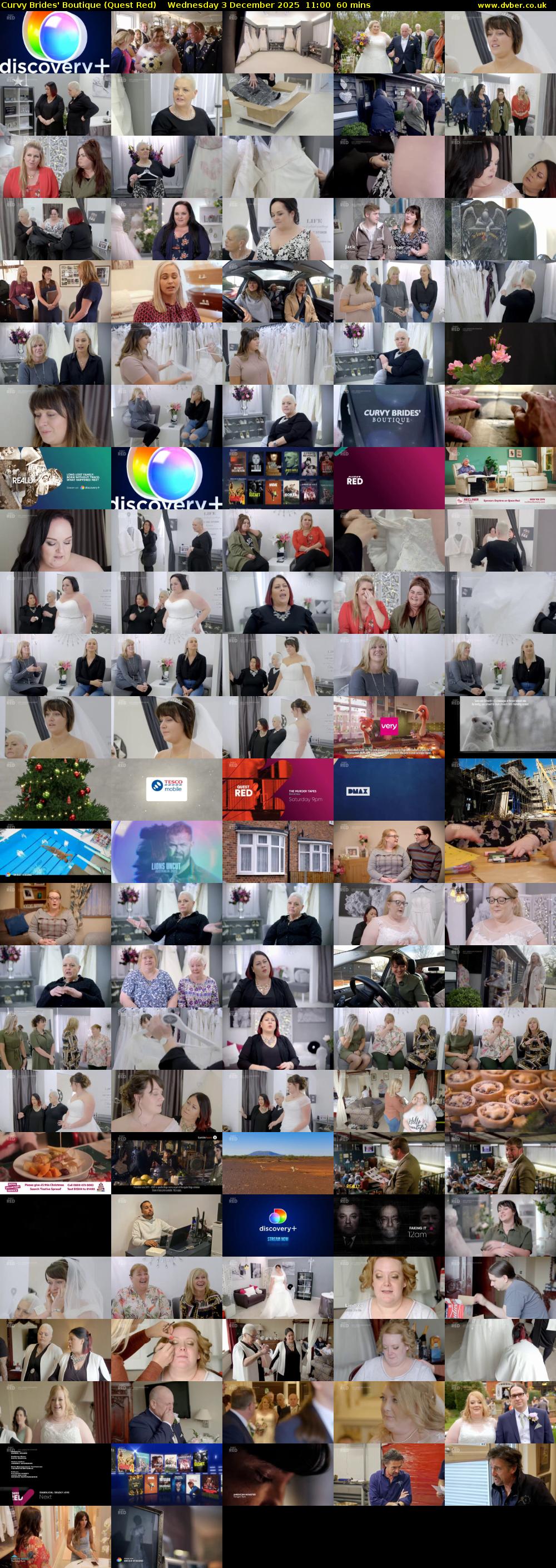 Curvy Brides' Boutique (Quest Red) Wednesday 3 December 2025 11:00 - 12:00