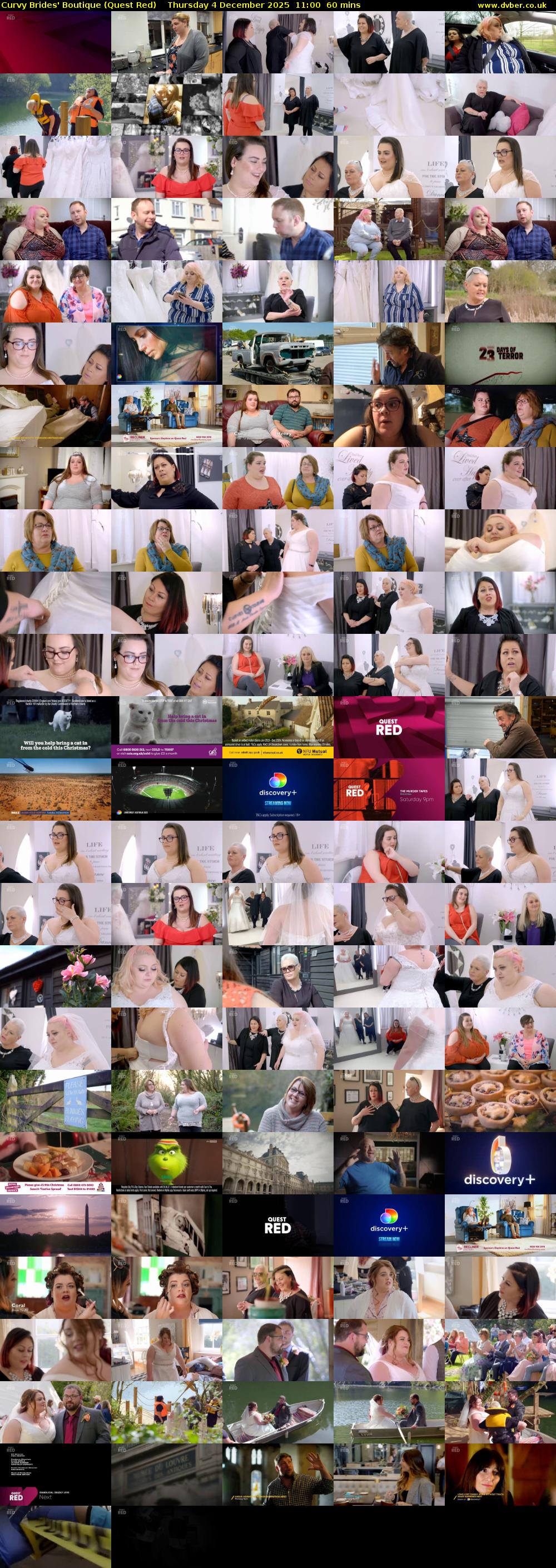 Curvy Brides' Boutique (Quest Red) Thursday 4 December 2025 11:00 - 12:00