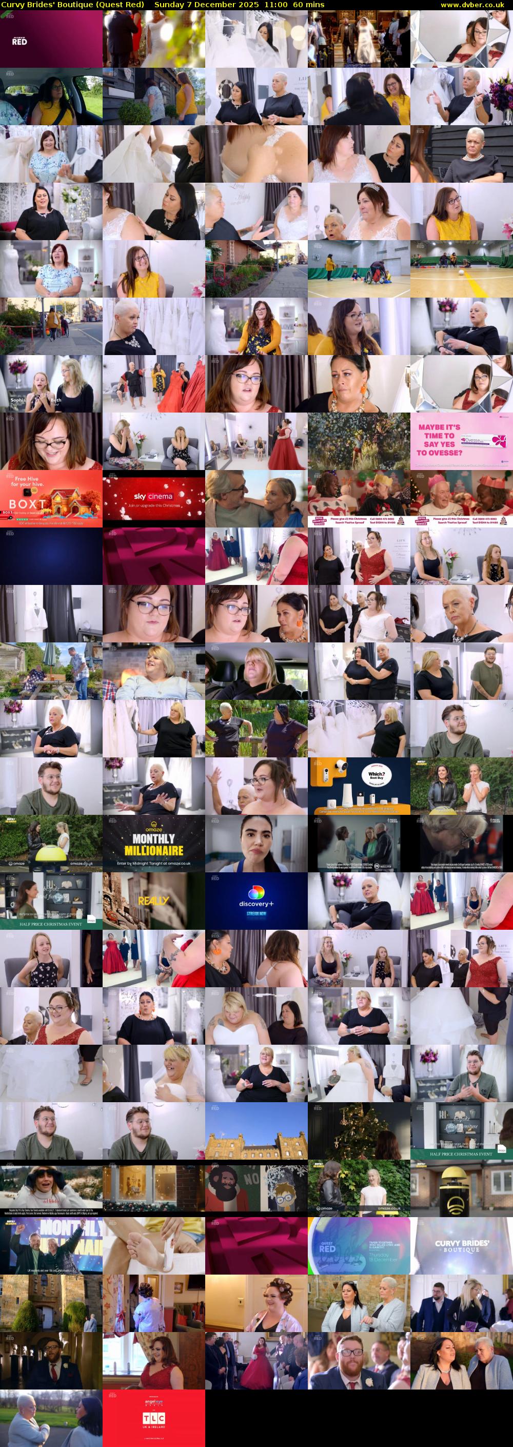 Curvy Brides' Boutique (Quest Red) Sunday 7 December 2025 11:00 - 12:00