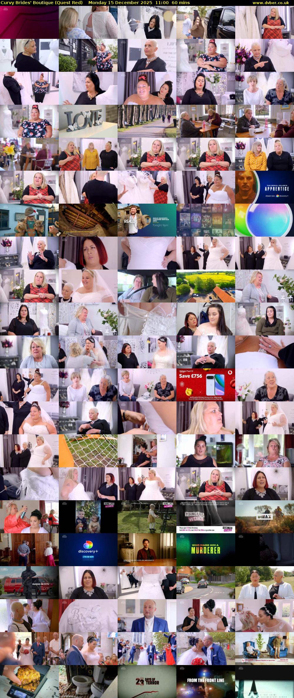 Curvy Brides' Boutique (Quest Red) Monday 15 December 2025 11:00 - 12:00