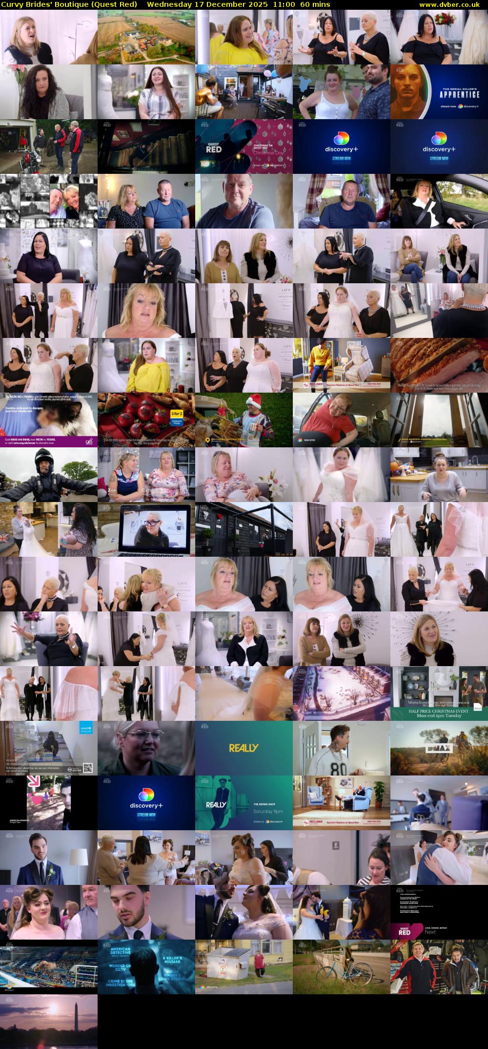 Curvy Brides' Boutique (Quest Red) Wednesday 17 December 2025 11:00 - 12:00