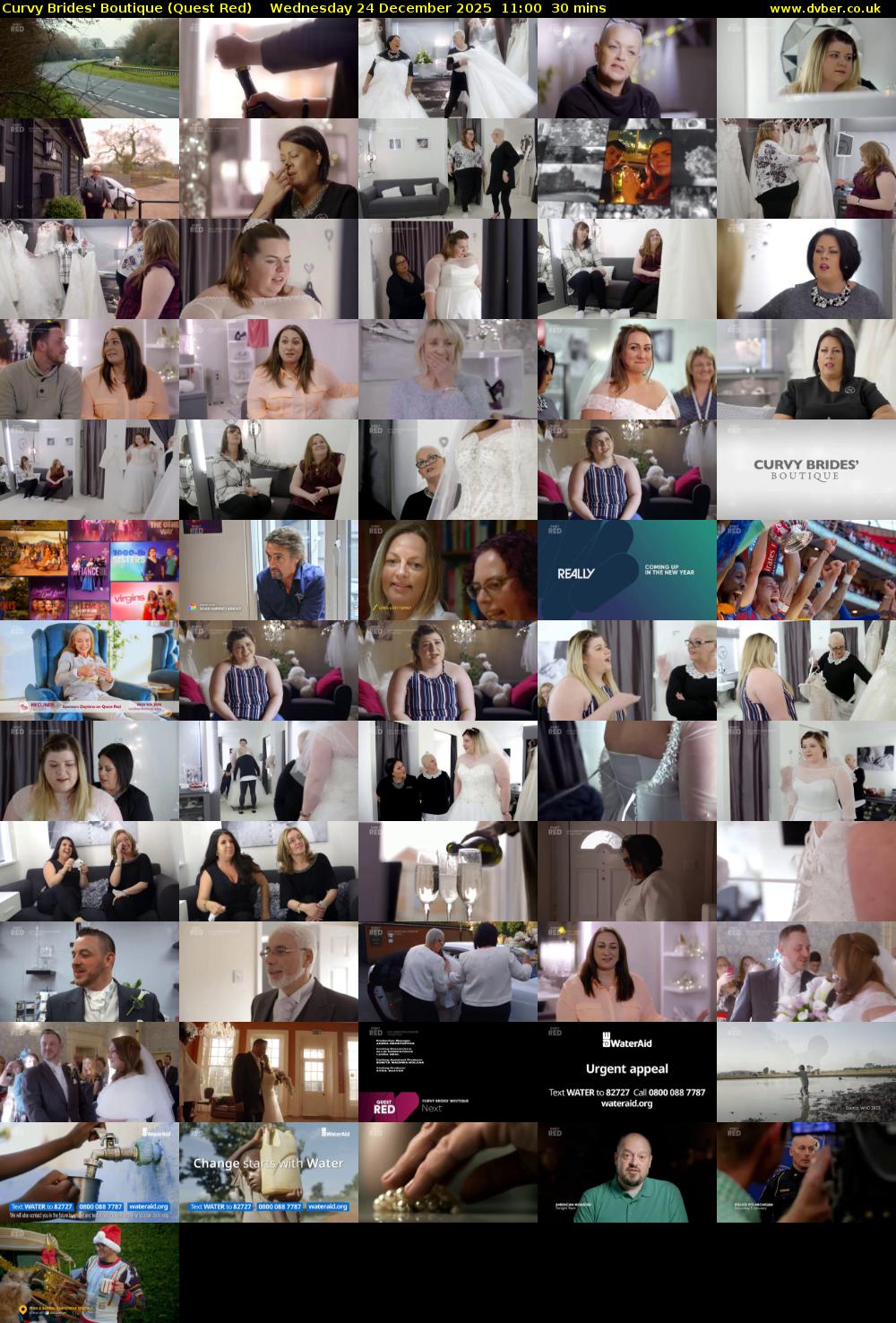 Curvy Brides' Boutique (Quest Red) Wednesday 24 December 2025 11:00 - 11:30