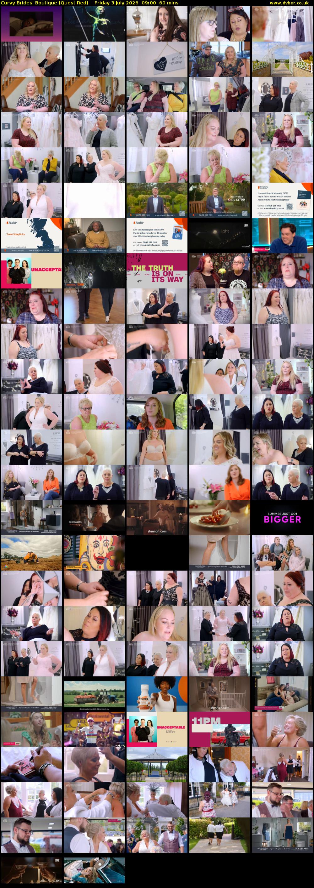 Curvy Brides' Boutique (Quest Red) Friday 3 July 2026 09:00 - 10:00