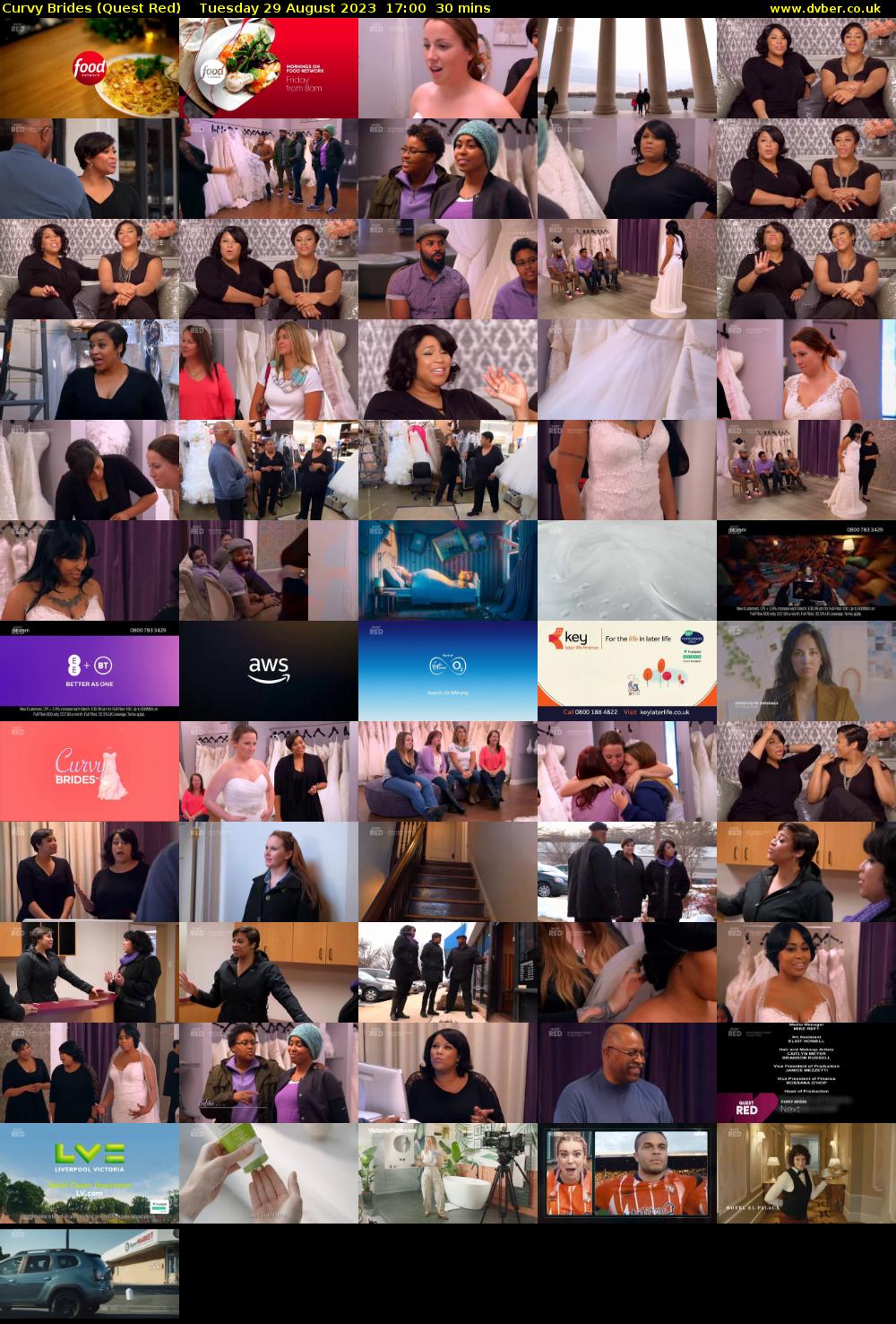 Curvy Brides (Quest Red) Tuesday 29 August 2023 17:00 - 17:30