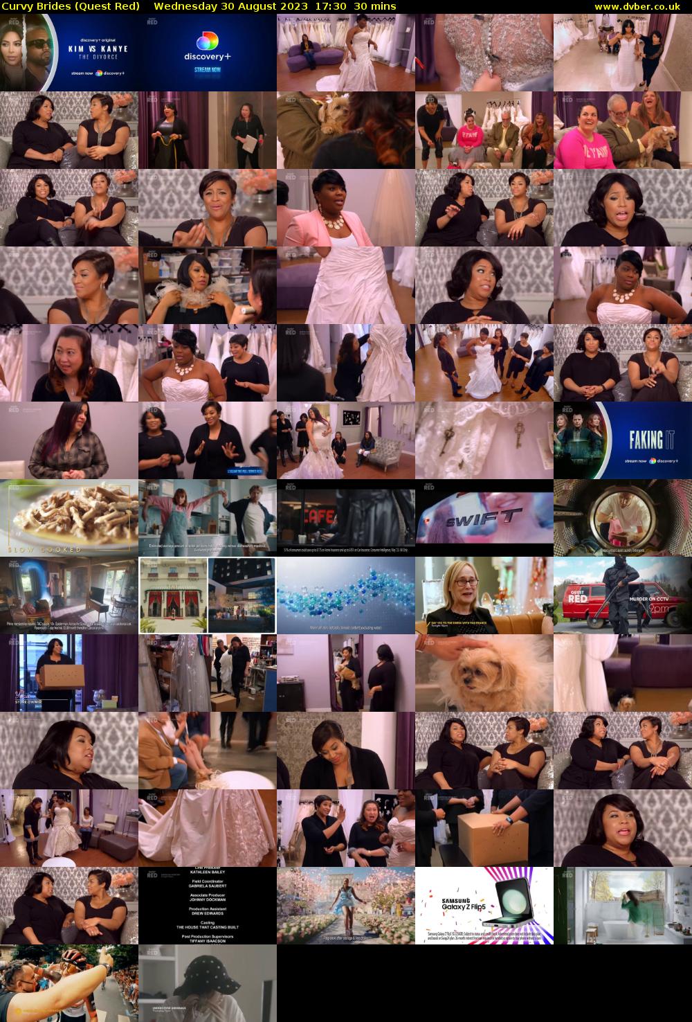 Curvy Brides (Quest Red) Wednesday 30 August 2023 17:30 - 18:00