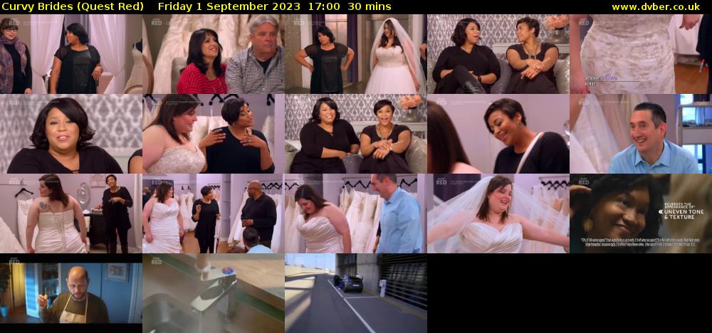 Curvy Brides (Quest Red) Friday 1 September 2023 17:00 - 17:30