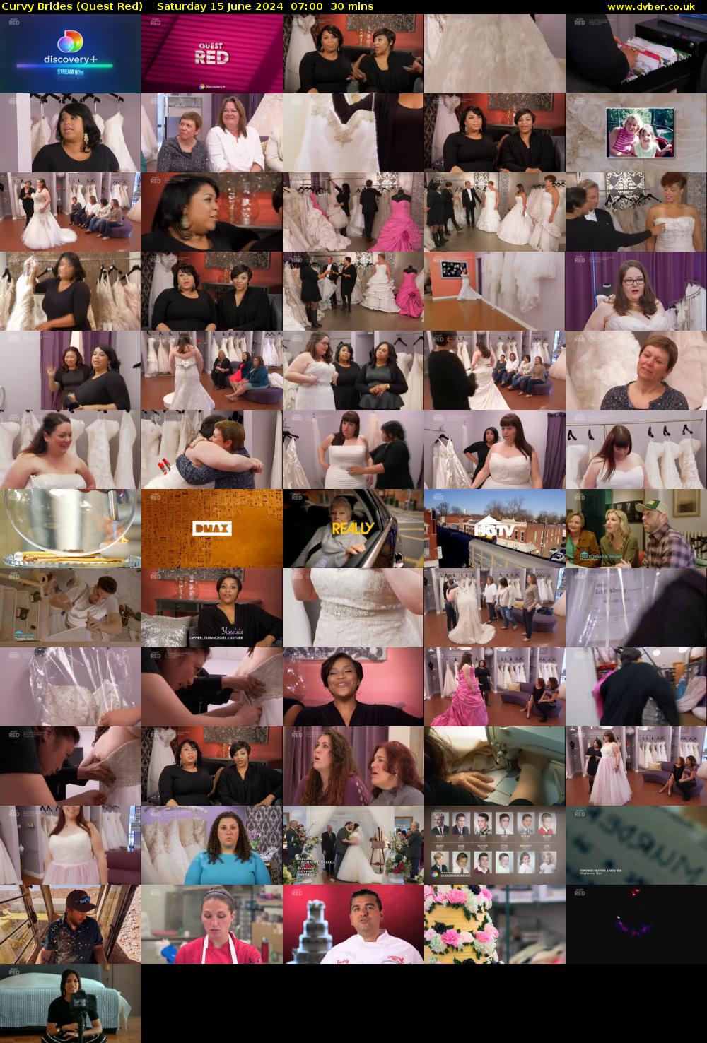 Curvy Brides (Quest Red) Saturday 15 June 2024 07:00 - 07:30